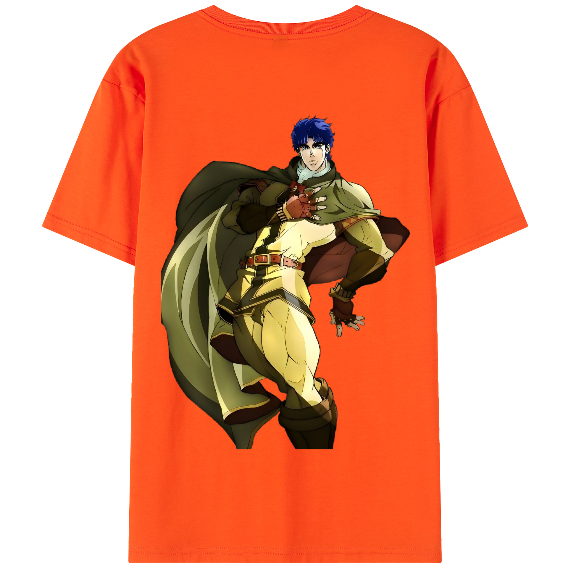 （画像用） ジョジョの奇妙な冒険 /ジョナサン?ジョースター JoJo's Bizarre Adventure Jonathan Joestar 綿100％半袖Tシャツ（背面プリント）