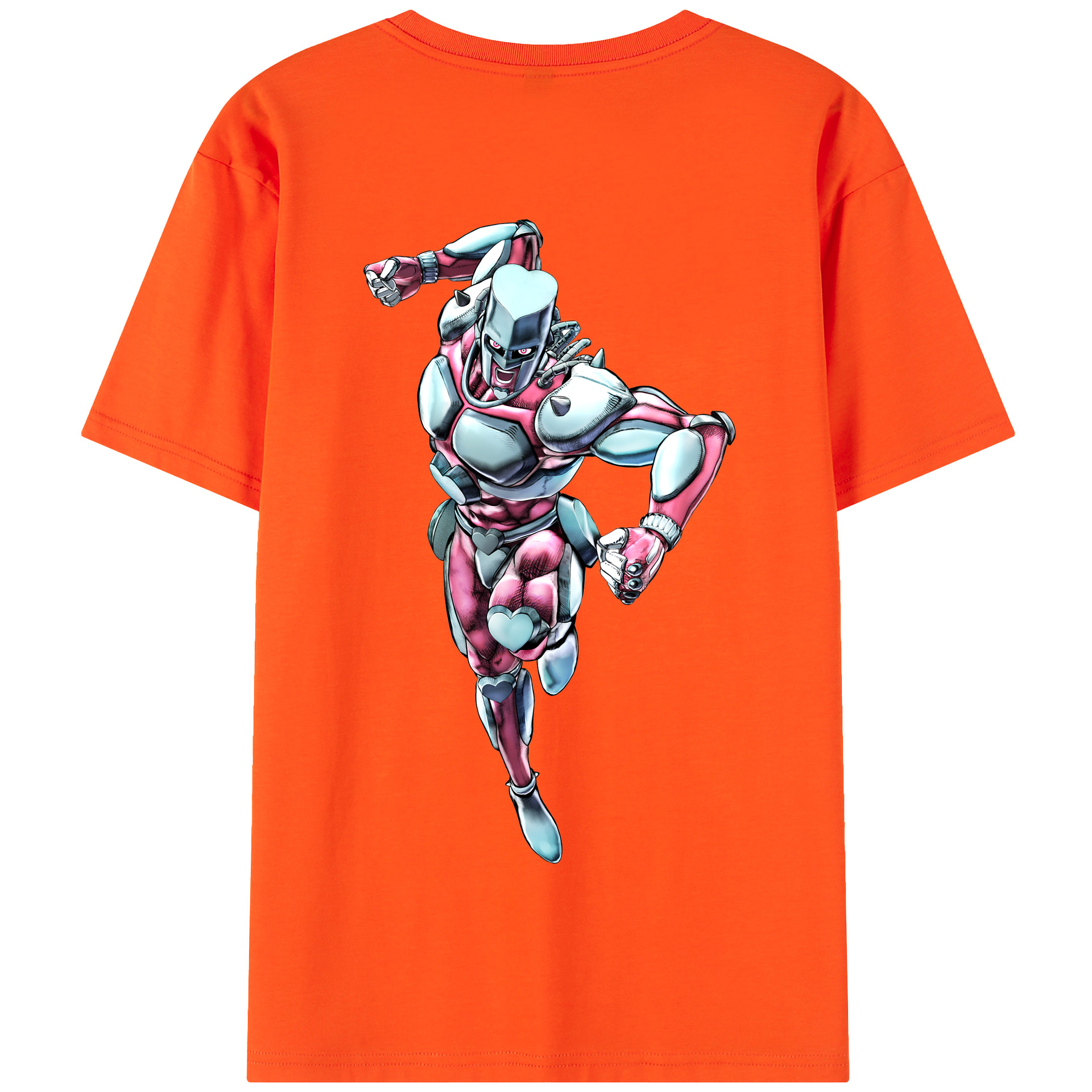 （画像用） ジョジョの奇妙な冒険 ひがしかた じょうすけ JoJo's Bizarre Adventure Higashikata Josuke 綿100％半袖Tシャツ（背面プリント）