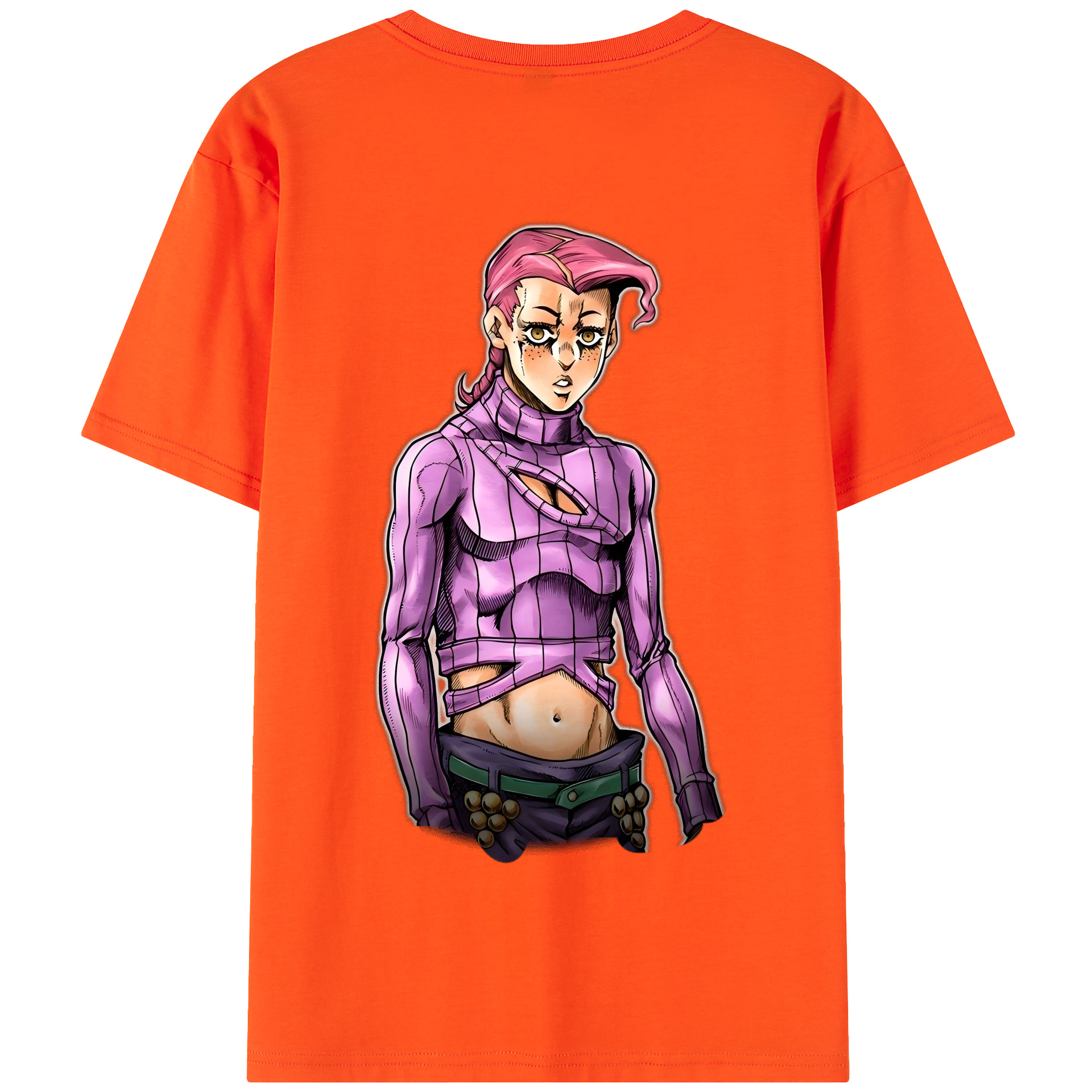 （画像用） ジョジョの奇妙な冒険 ビネガー?ドッピオ JoJo's Bizarre Adventure Vinegar Doppio 綿100％半袖Tシャツ（背面プリント）