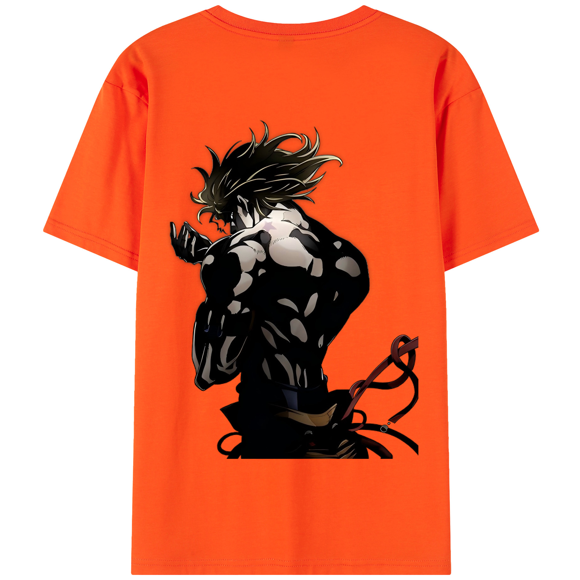 （画像用） ジョジョの奇妙な冒険 ディオ?ブランドー JoJo's Bizarre Adventure Dio Brando 綿100％半袖Tシャツ（背面プリント）