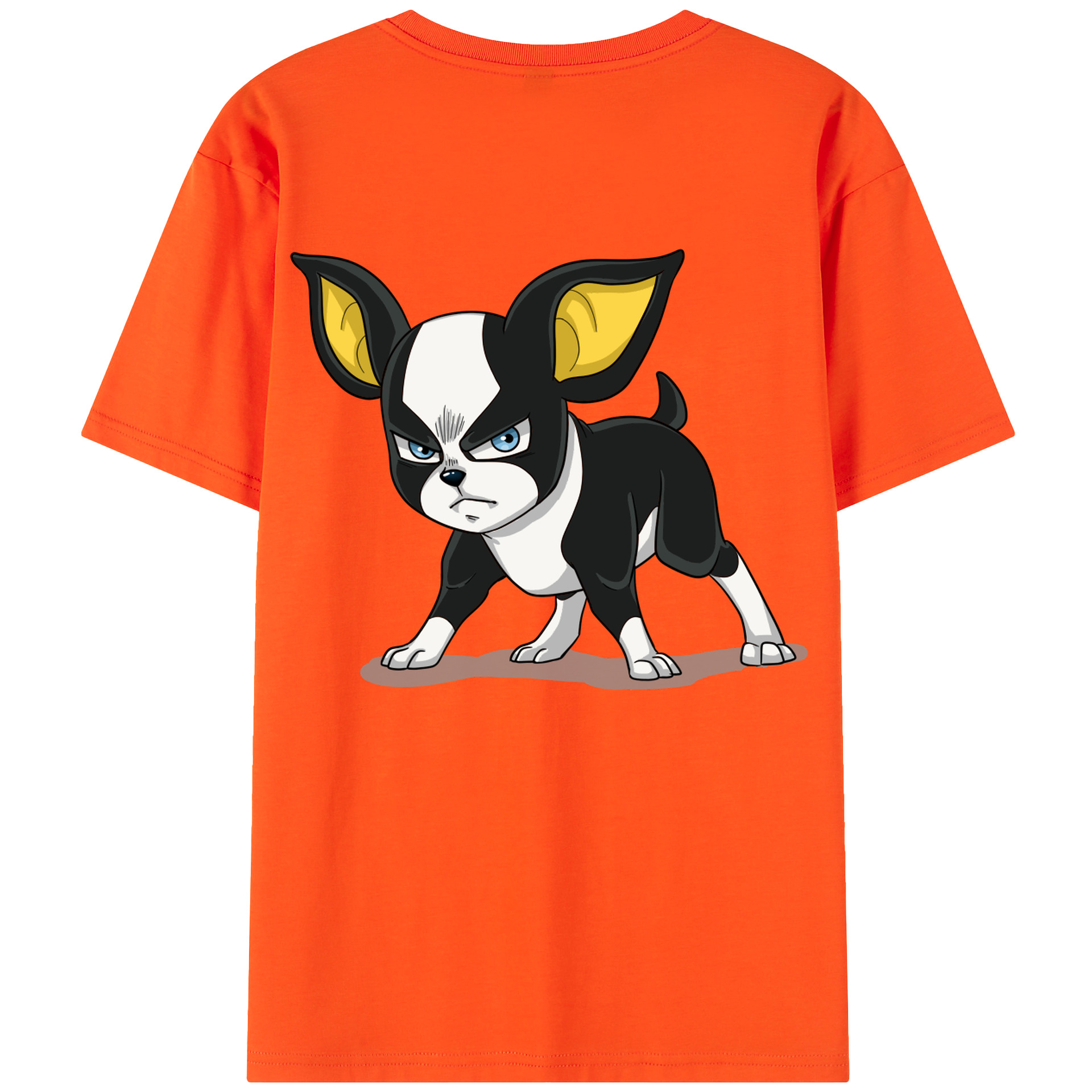 （画像用） ジョジョの奇妙な冒険 イギー JoJo's Bizarre Adventure Iggy 綿100％半袖Tシャツ（背面プリント）