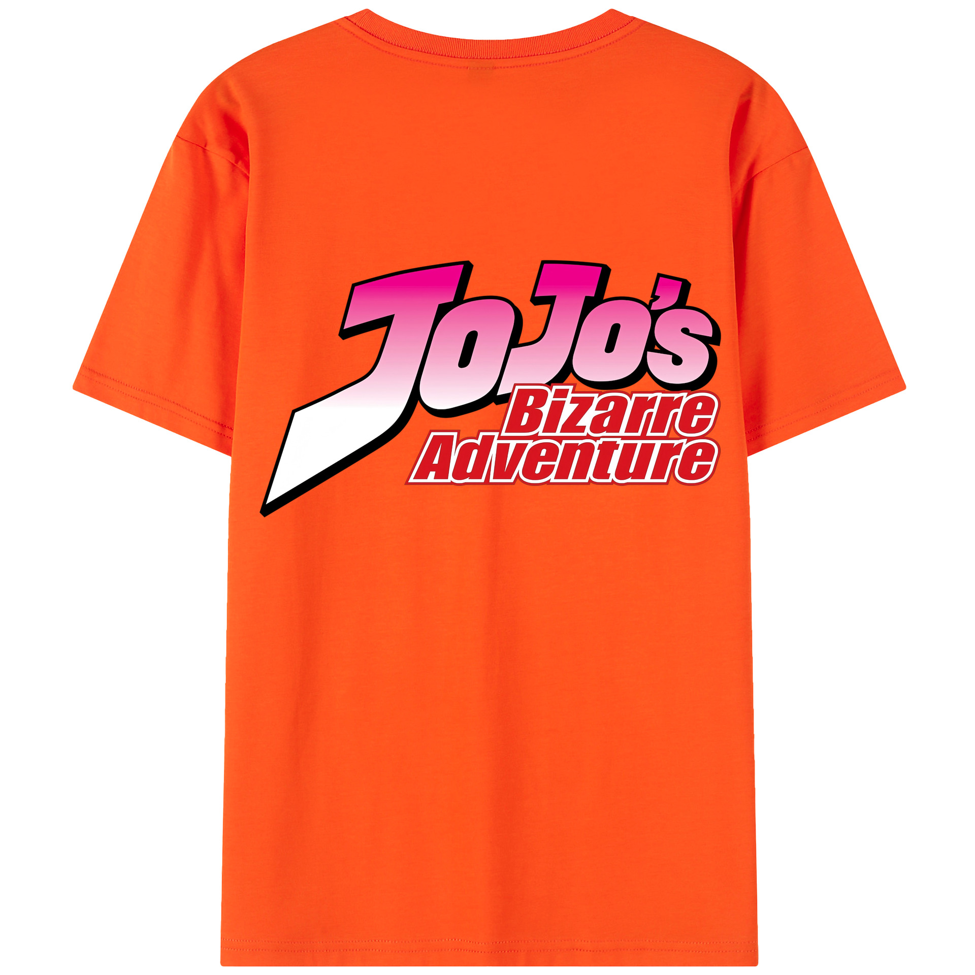 （画像用） ジョジョの奇妙な冒険 JoJo's Bizarre Adventure 綿100％半袖Tシャツ（背面プリント）