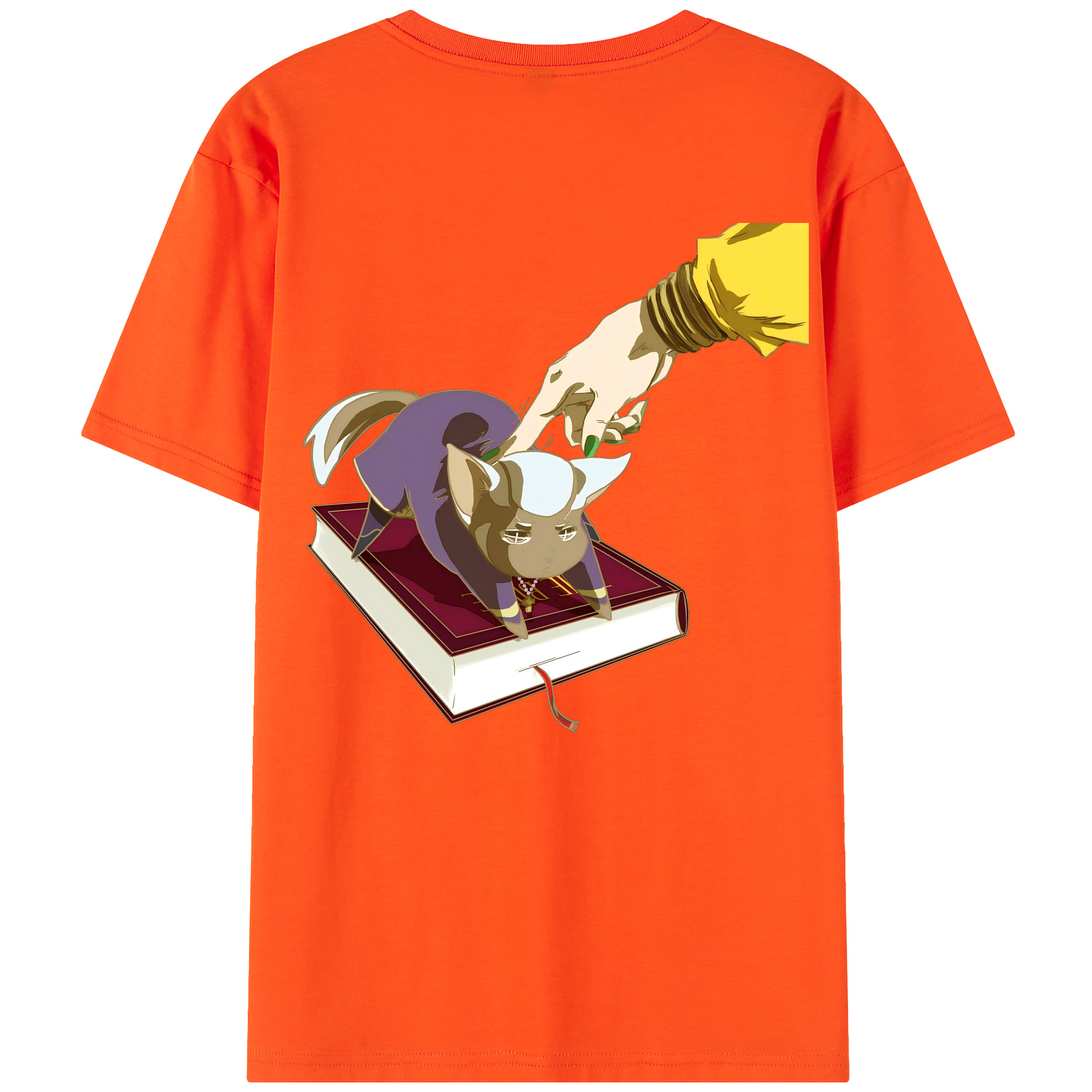 （画像用） ジョジョの奇妙な冒険 JoJo's Bizarre Adventure 綿100％半袖Tシャツ（背面プリント）