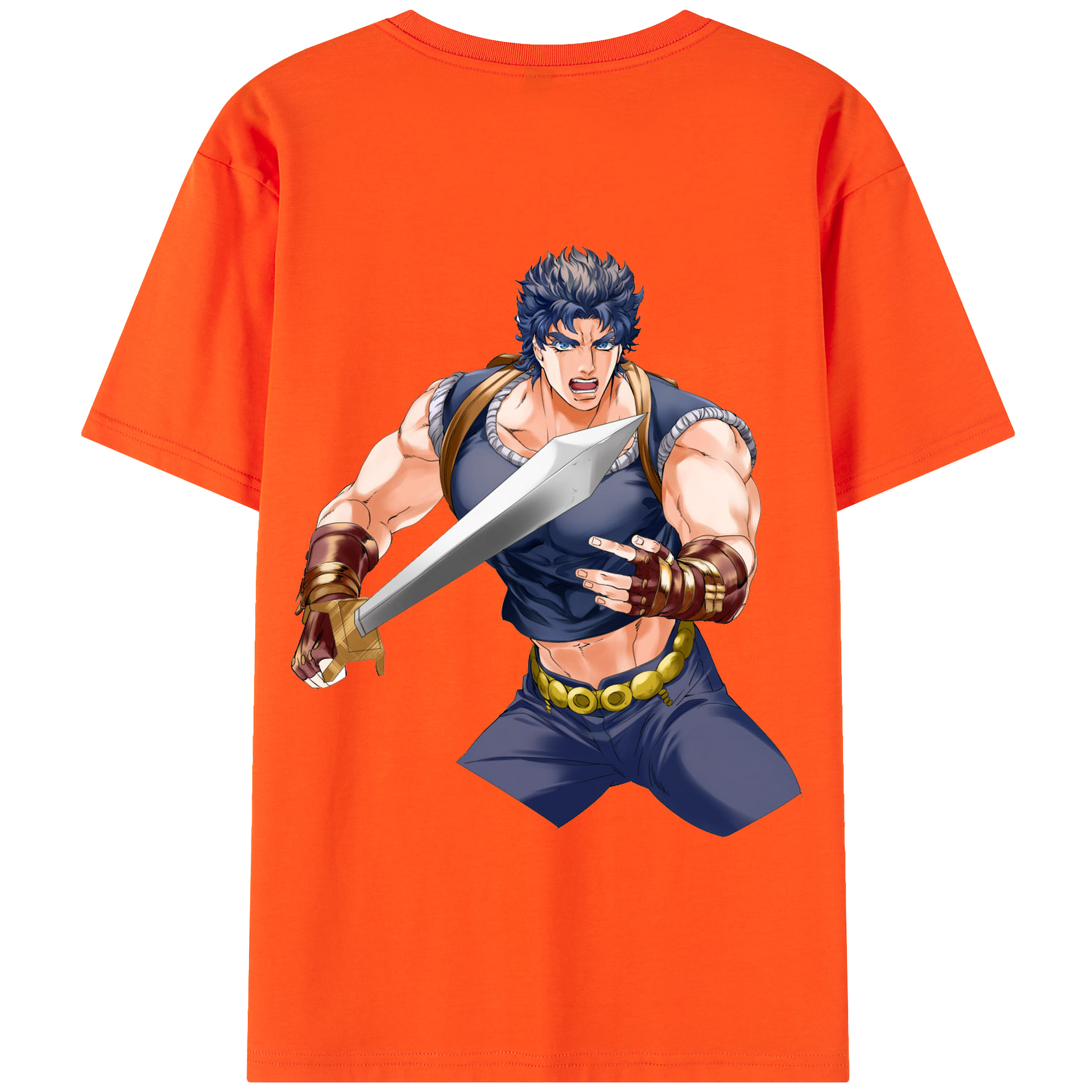 （画像用） ジョジョの奇妙な冒険 /ジョナサン?ジョースター JoJo's Bizarre Adventure Jonathan Joestar 綿100％半袖Tシャツ（背面プリント）