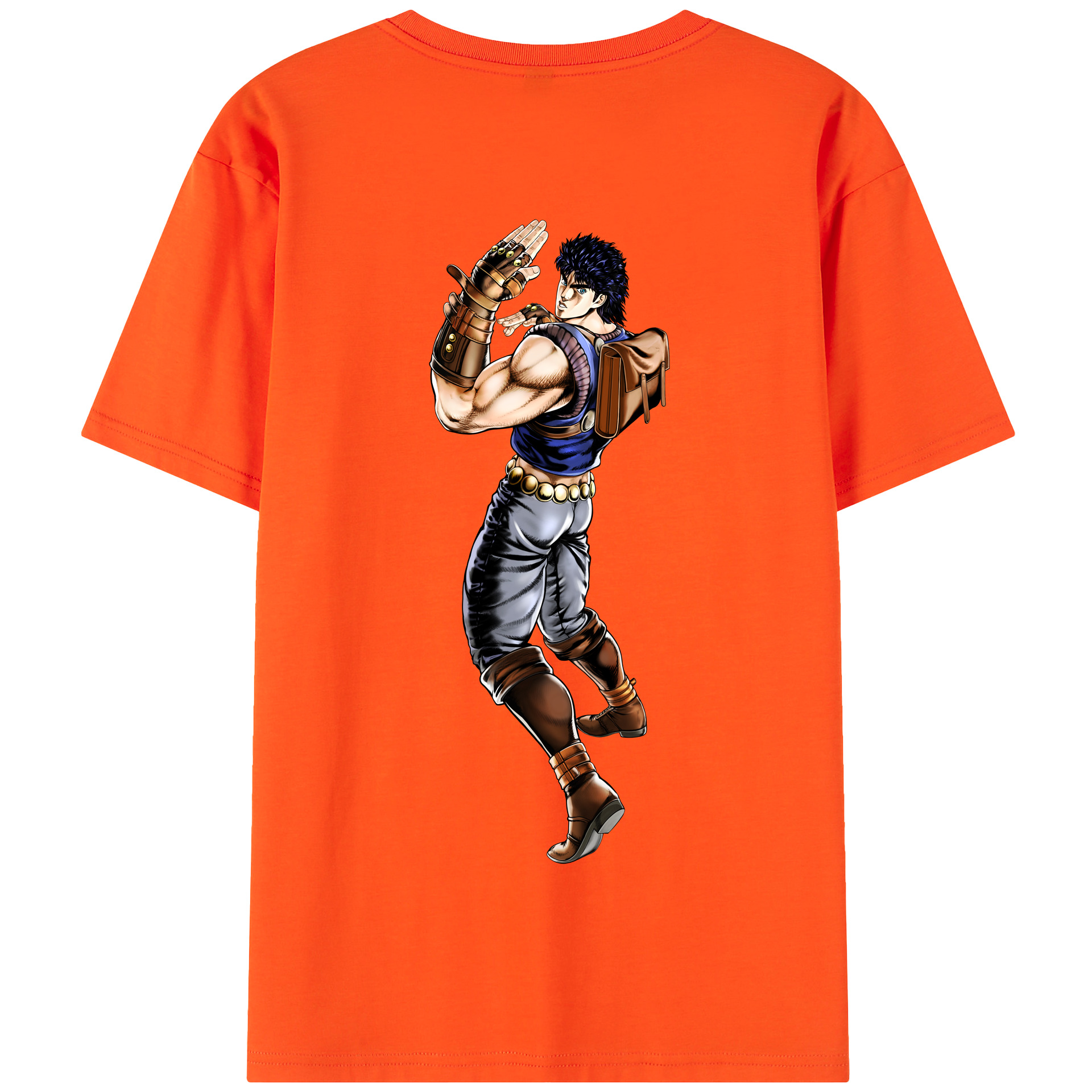 （画像用） ジョジョの奇妙な冒険 /ジョナサン?ジョースター JoJo's Bizarre Adventure Jonathan Joestar 綿100％半袖Tシャツ（背面プリント）