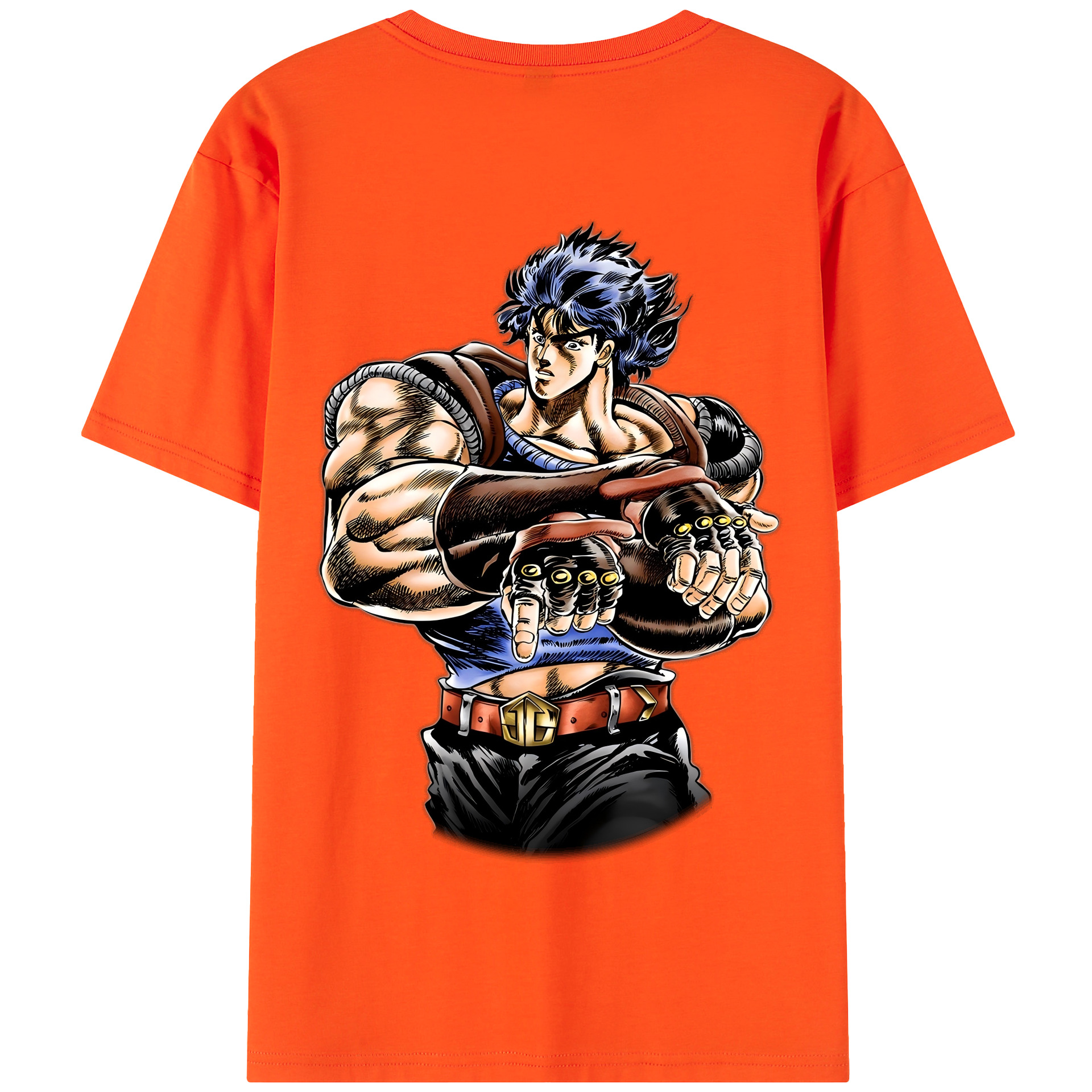 （画像用） ジョジョの奇妙な冒険 /ジョナサン?ジョースター JoJo's Bizarre Adventure Jonathan Joestar 綿100％半袖Tシャツ（背面プリント）