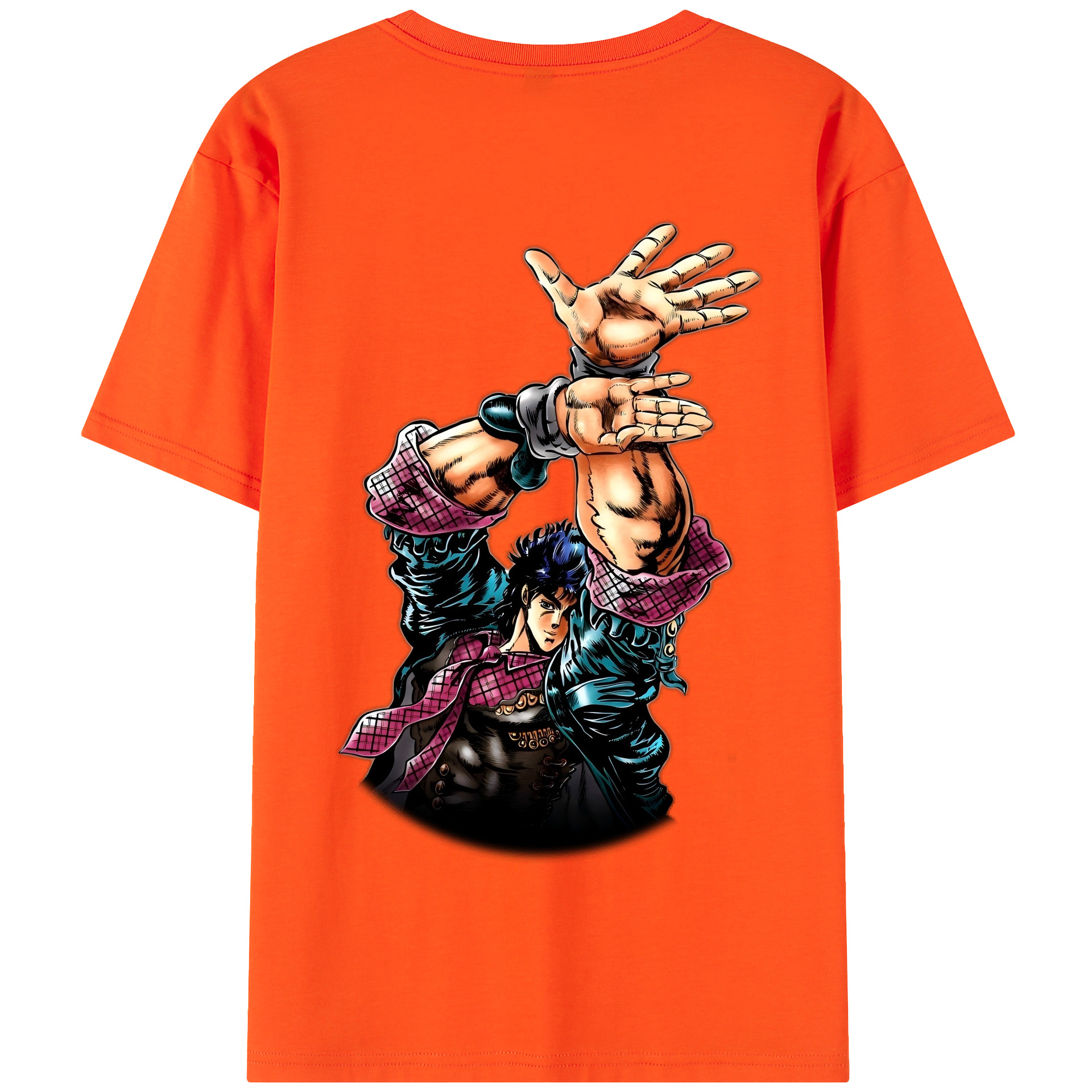 （画像用） ジョジョの奇妙な冒険 /ジョナサン?ジョースター JoJo's Bizarre Adventure Jonathan Joestar 綿100％半袖Tシャツ（背面プリント）
