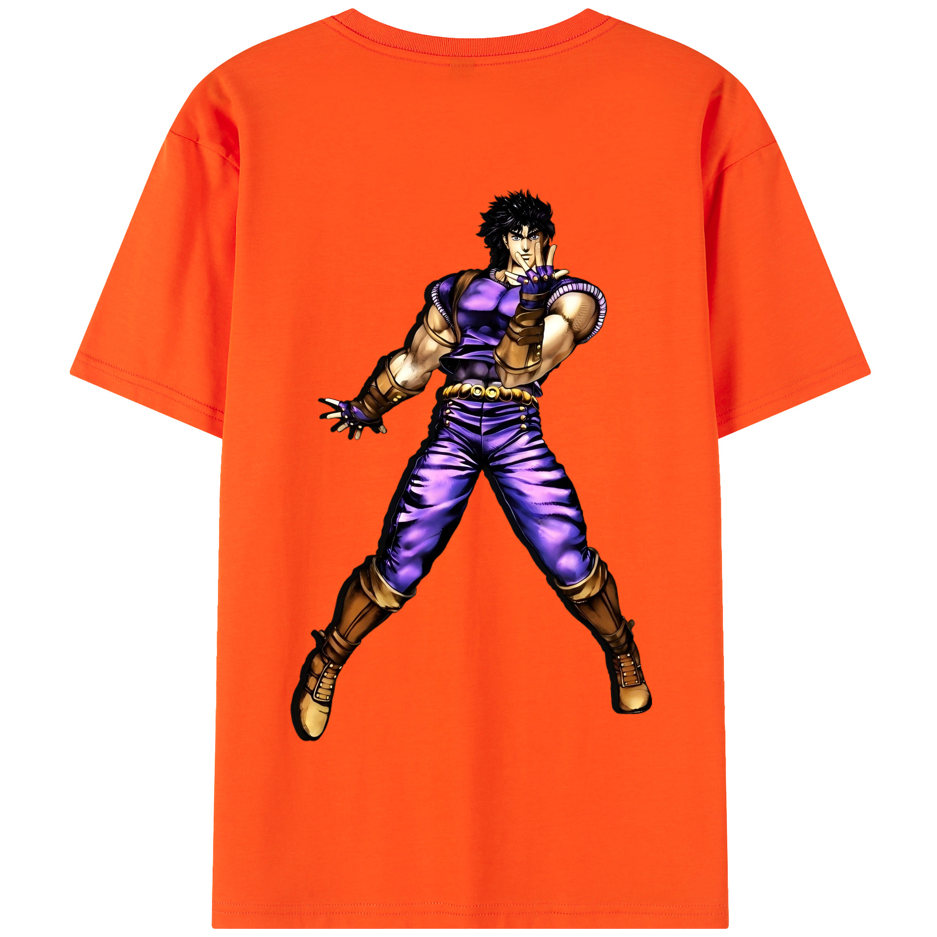（画像用） ジョジョの奇妙な冒険 /ジョナサン?ジョースター JoJo's Bizarre Adventure Jonathan Joestar 綿100％半袖Tシャツ（背面プリント）