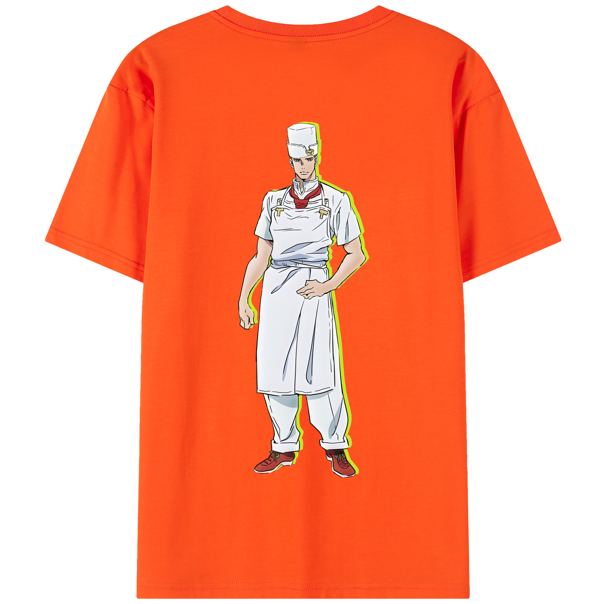 （画像用） ジョジョの奇妙な冒険 Tonio Trussardi JoJo's Bizarre Adventure トニオ?トラッサルディ 綿100％半袖Tシャツ（背面プリント）