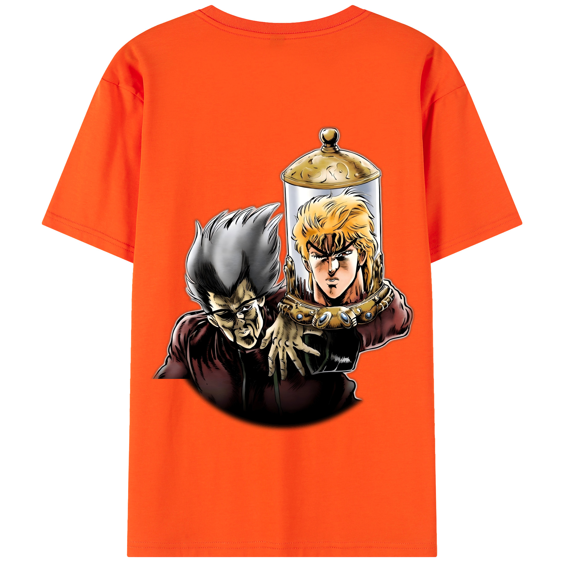 （画像用） ジョジョの奇妙な冒険 ディオ?ブランドー JoJo's Bizarre Adventure Dio Brando 綿100％半袖Tシャツ（背面プリント）