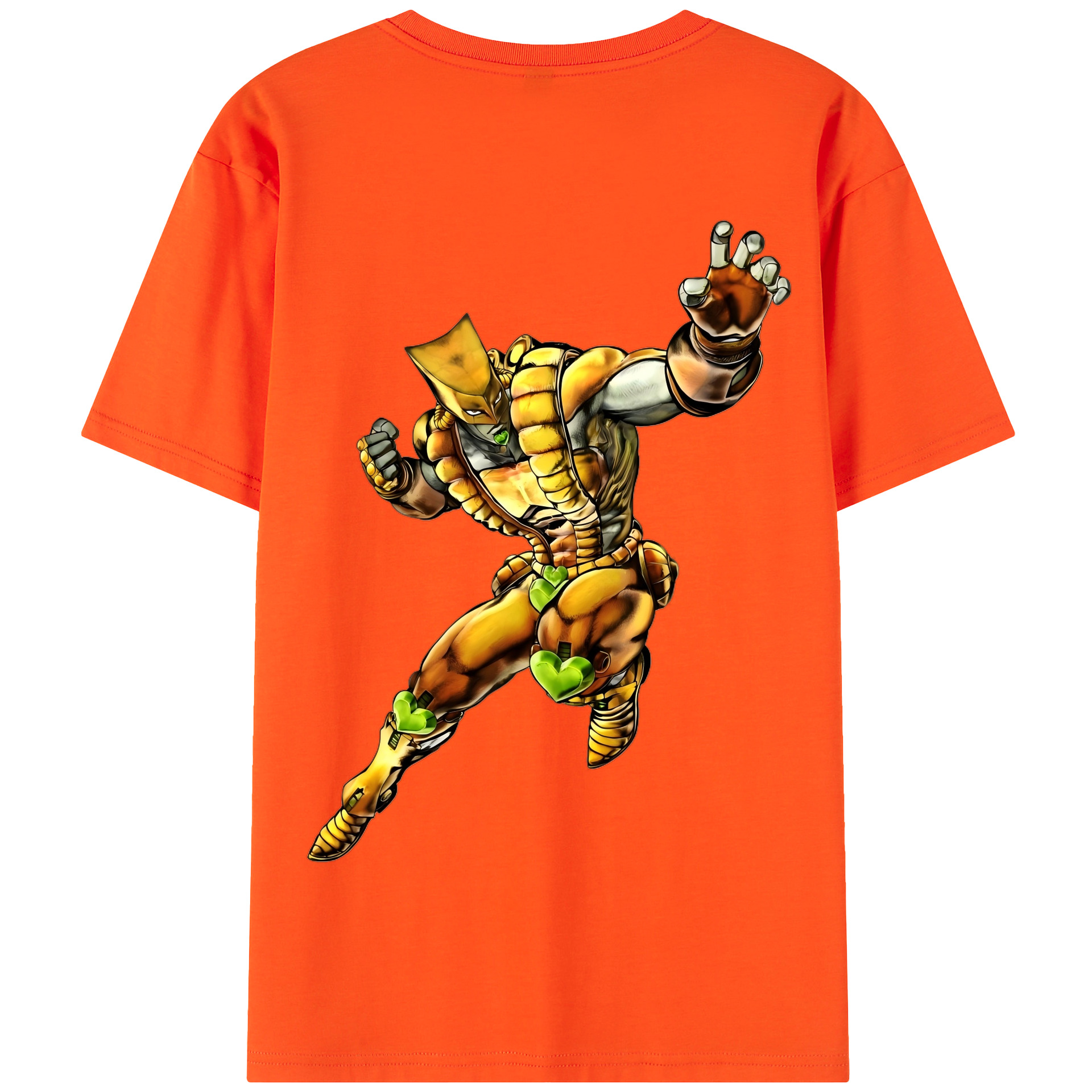 （画像用） ジョジョの奇妙な冒険 ディオ?ブランドー JoJo's Bizarre Adventure Dio Brando 綿100％半袖Tシャツ（背面プリント）