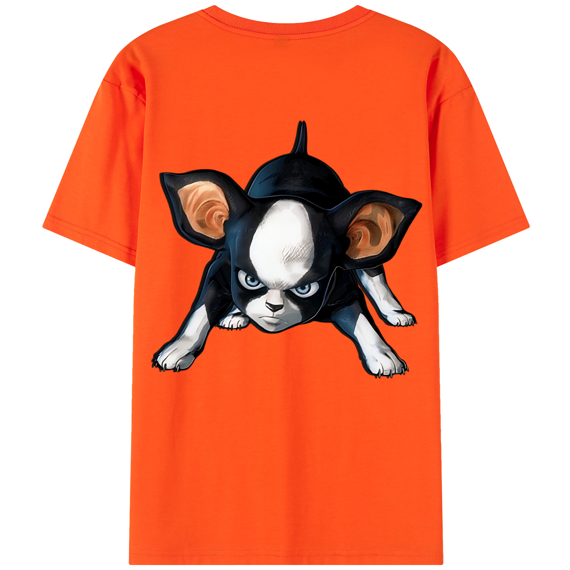 （画像用） ジョジョの奇妙な冒険 イギー JoJo's Bizarre Adventure Iggy 綿100％半袖Tシャツ（背面プリント）