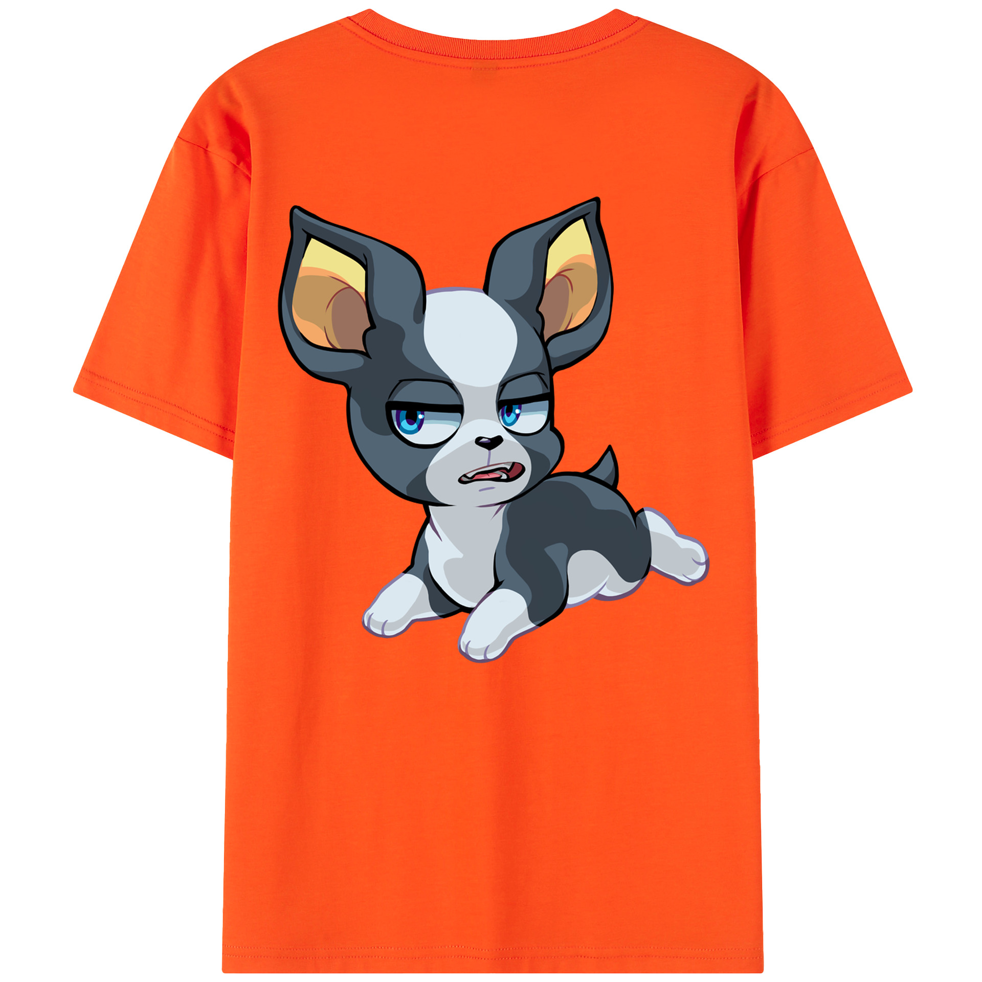 （画像用） ジョジョの奇妙な冒険 イギー JoJo's Bizarre Adventure Iggy 綿100％半袖Tシャツ（背面プリント）