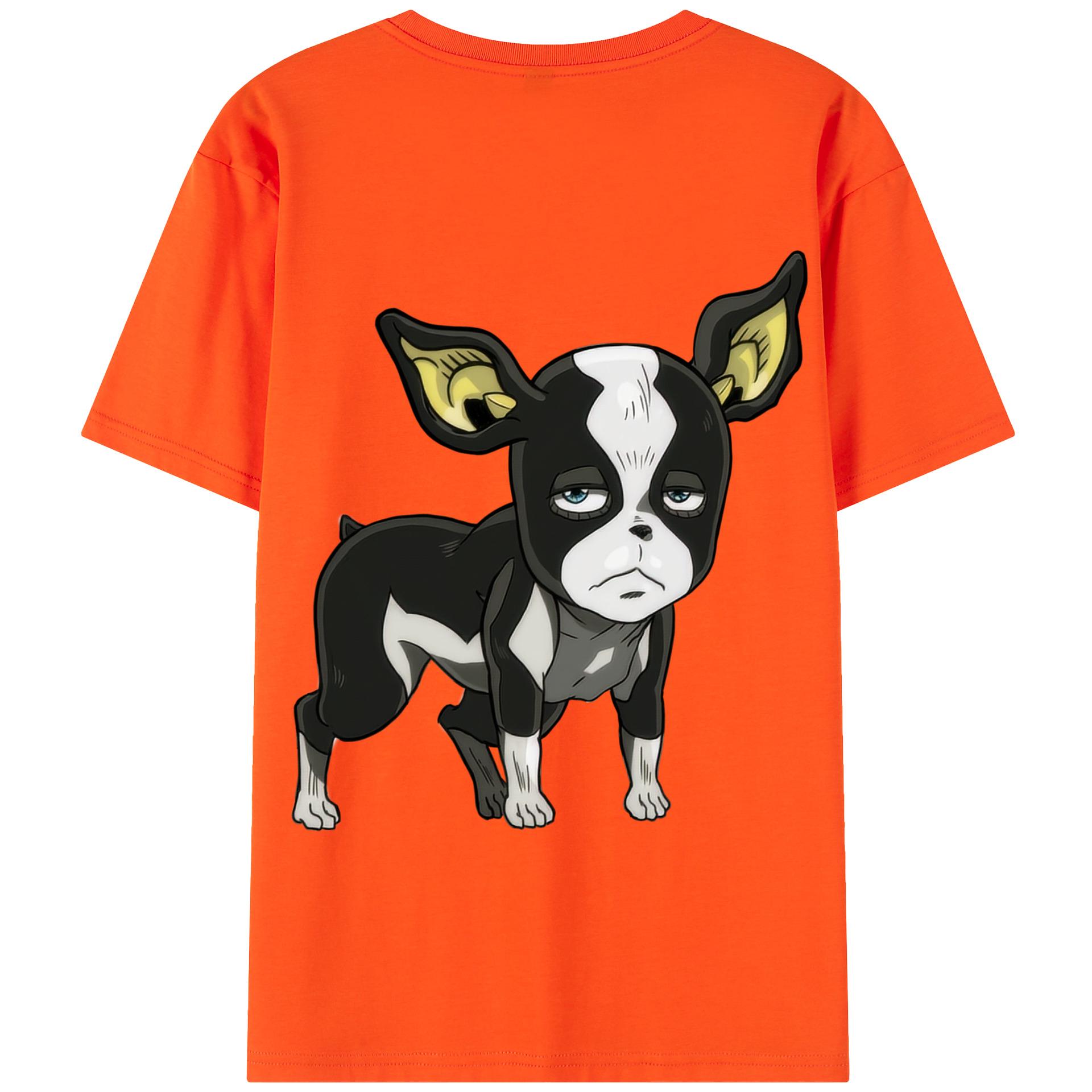 （画像用） ジョジョの奇妙な冒険 イギー JoJo's Bizarre Adventure Iggy 綿100％半袖Tシャツ（背面プリント）