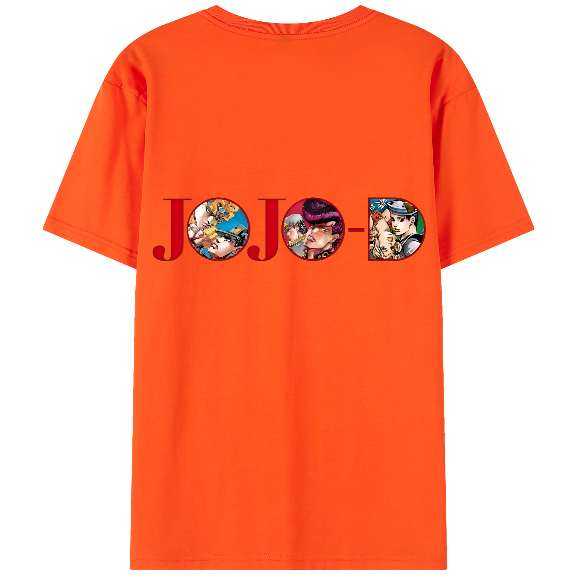 （画像用） ジョジョの奇妙な冒険 JoJo's Bizarre Adventure 綿100％半袖Tシャツ（背面プリント）