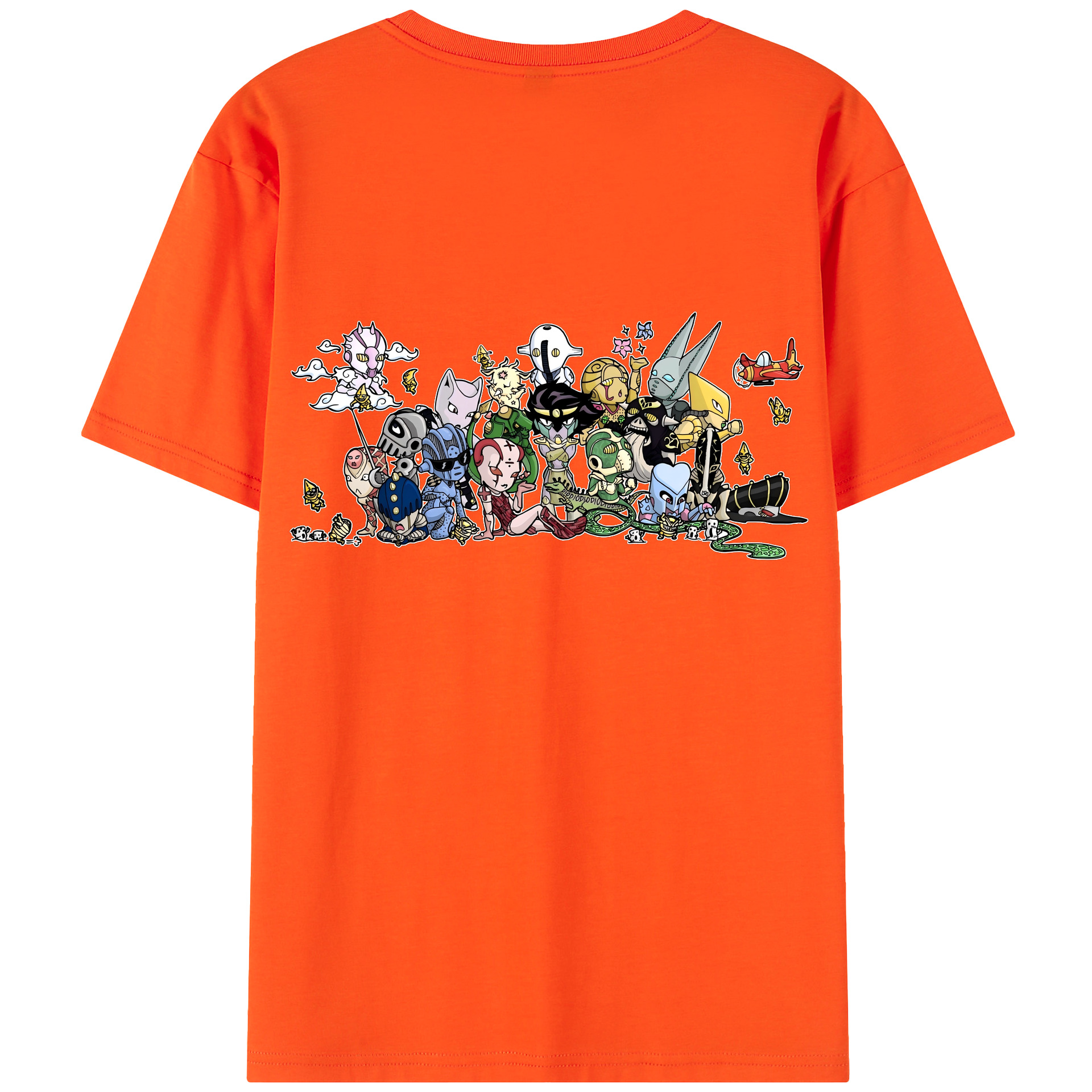 （画像用） ジョジョの奇妙な冒険 JoJo's Bizarre Adventure 綿100％半袖Tシャツ（背面プリント）