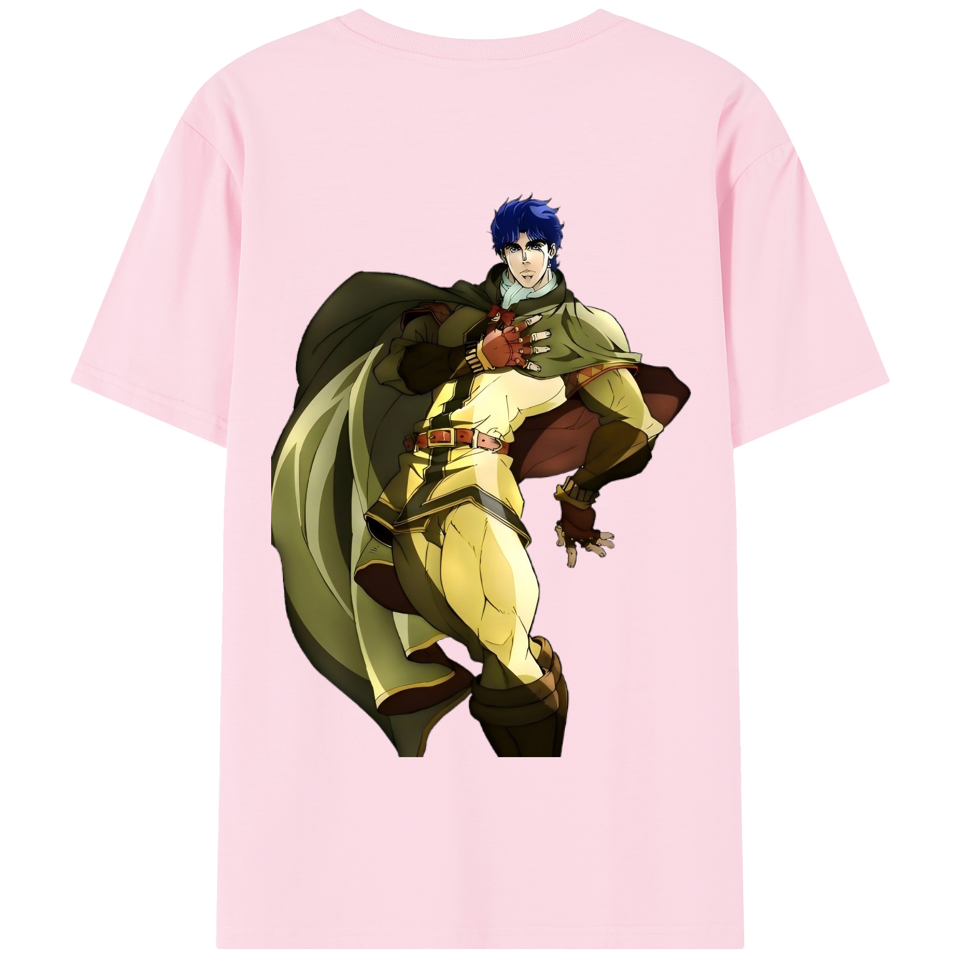 （画像用） ジョジョの奇妙な冒険 /ジョナサン?ジョースター JoJo's Bizarre Adventure Jonathan Joestar 綿100％半袖Tシャツ（背面プリント）