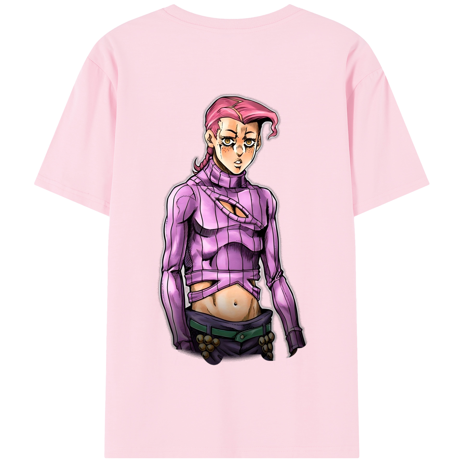 （画像用） ジョジョの奇妙な冒険 ビネガー?ドッピオ JoJo's Bizarre Adventure Vinegar Doppio 綿100％半袖Tシャツ（背面プリント）