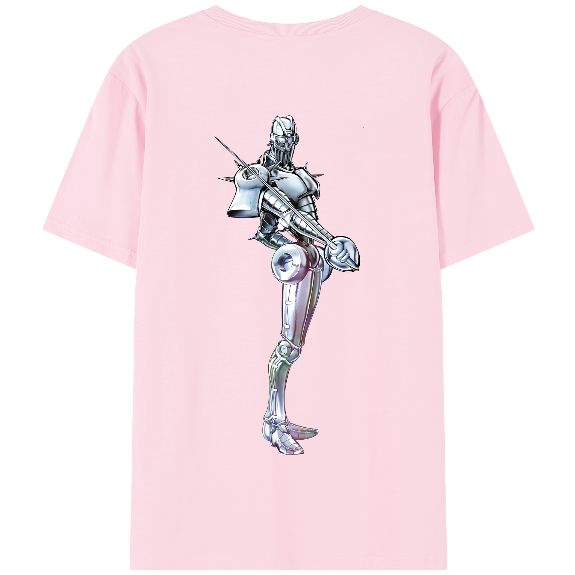 （画像用） ジョジョの奇妙な冒険 ジャン＝ピエール?ポルナレフ JoJo's Bizarre Adventure Jan Pierre Polnareff 綿100％半袖Tシャツ（背面プリント）