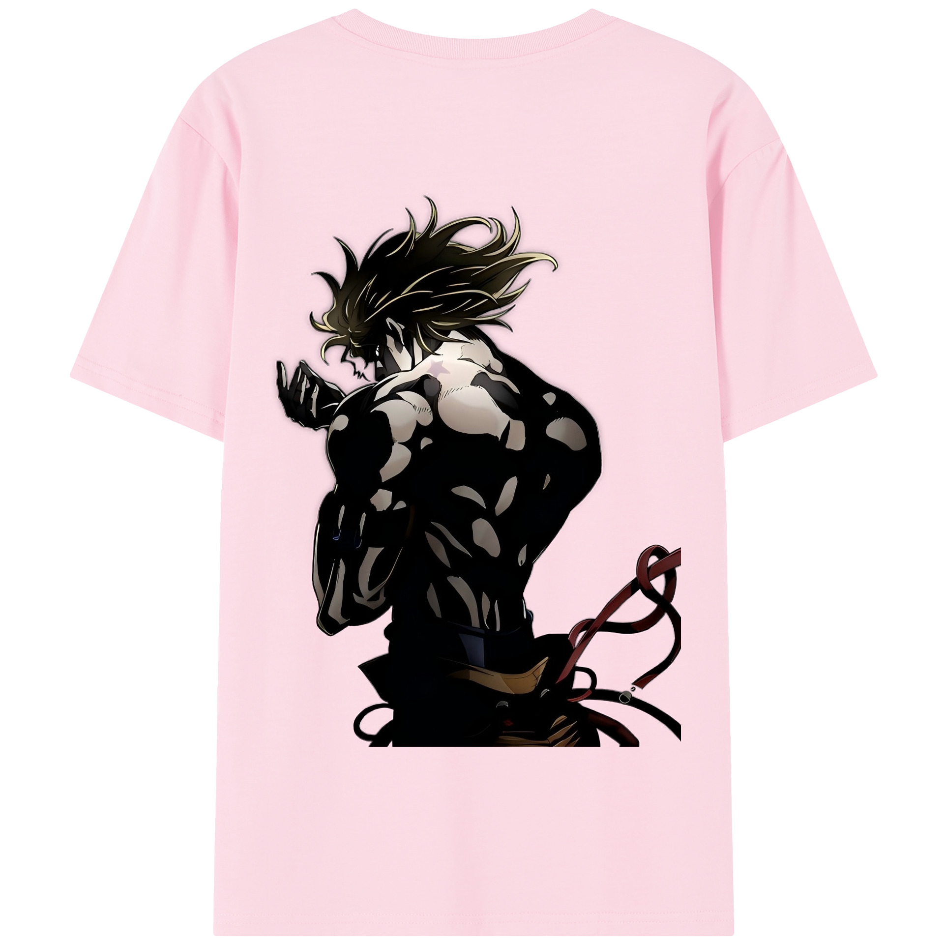 （画像用） ジョジョの奇妙な冒険 ディオ?ブランドー JoJo's Bizarre Adventure Dio Brando 綿100％半袖Tシャツ（背面プリント）