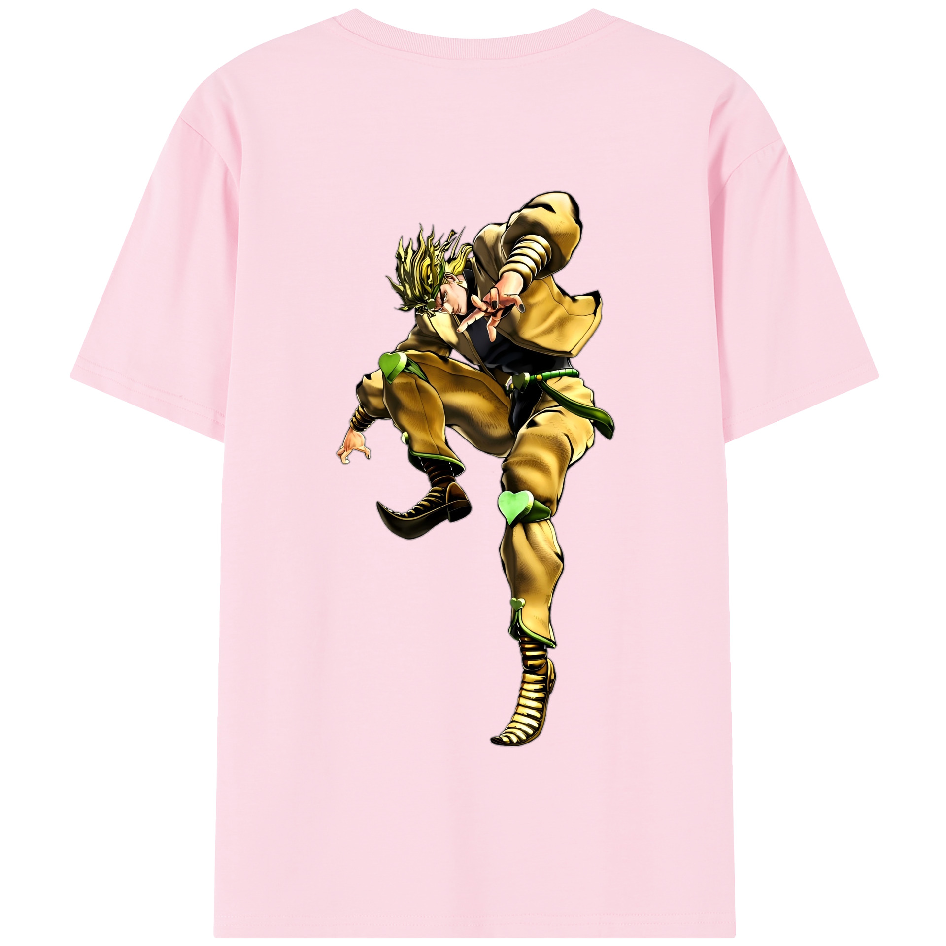 （画像用） ジョジョの奇妙な冒険 ディオ?ブランドー JoJo's Bizarre Adventure Dio Brando 綿100％半袖Tシャツ（背面プリント）