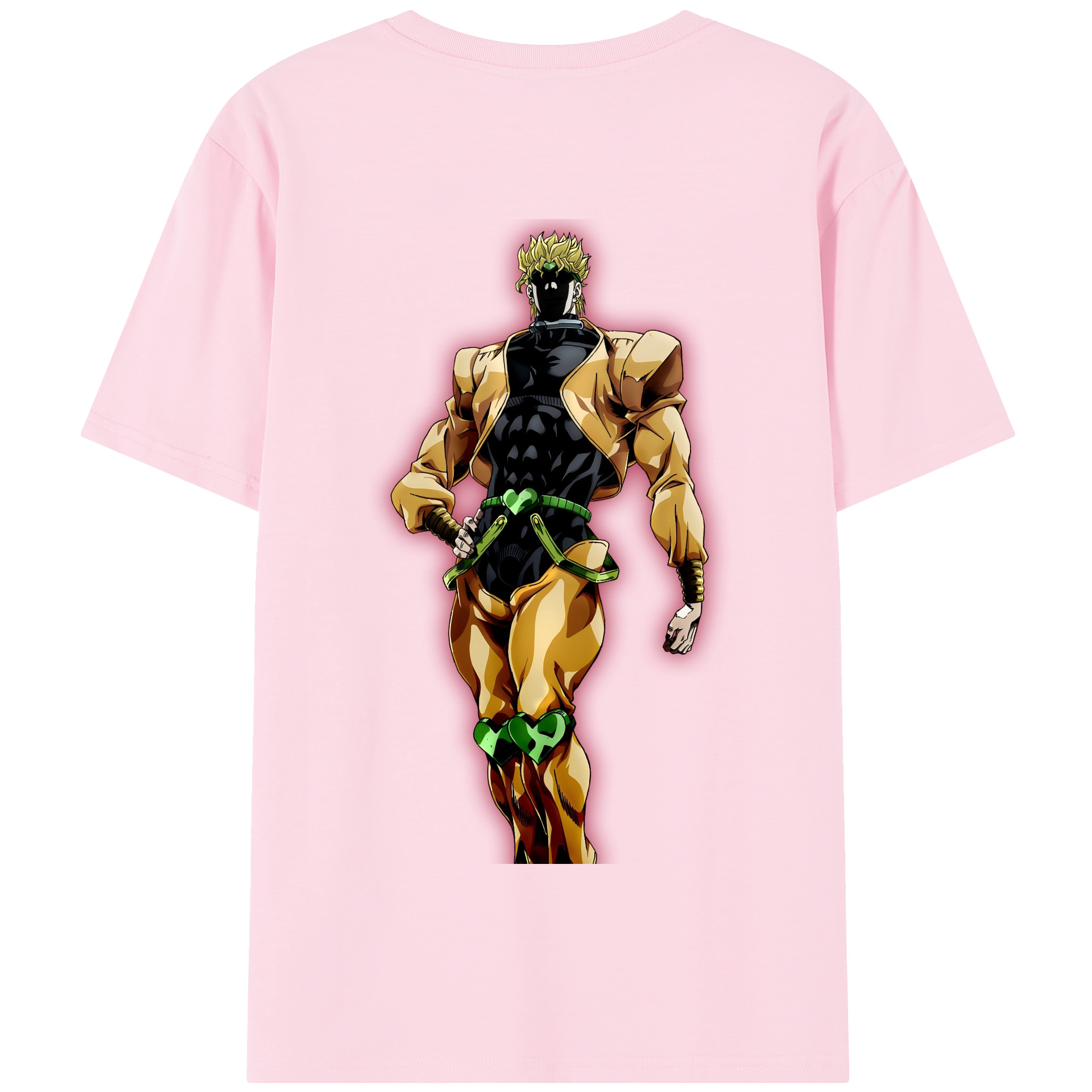 （画像用） ジョジョの奇妙な冒険 ディオ?ブランドー JoJo's Bizarre Adventure Dio Brando 綿100％半袖Tシャツ（背面プリント）