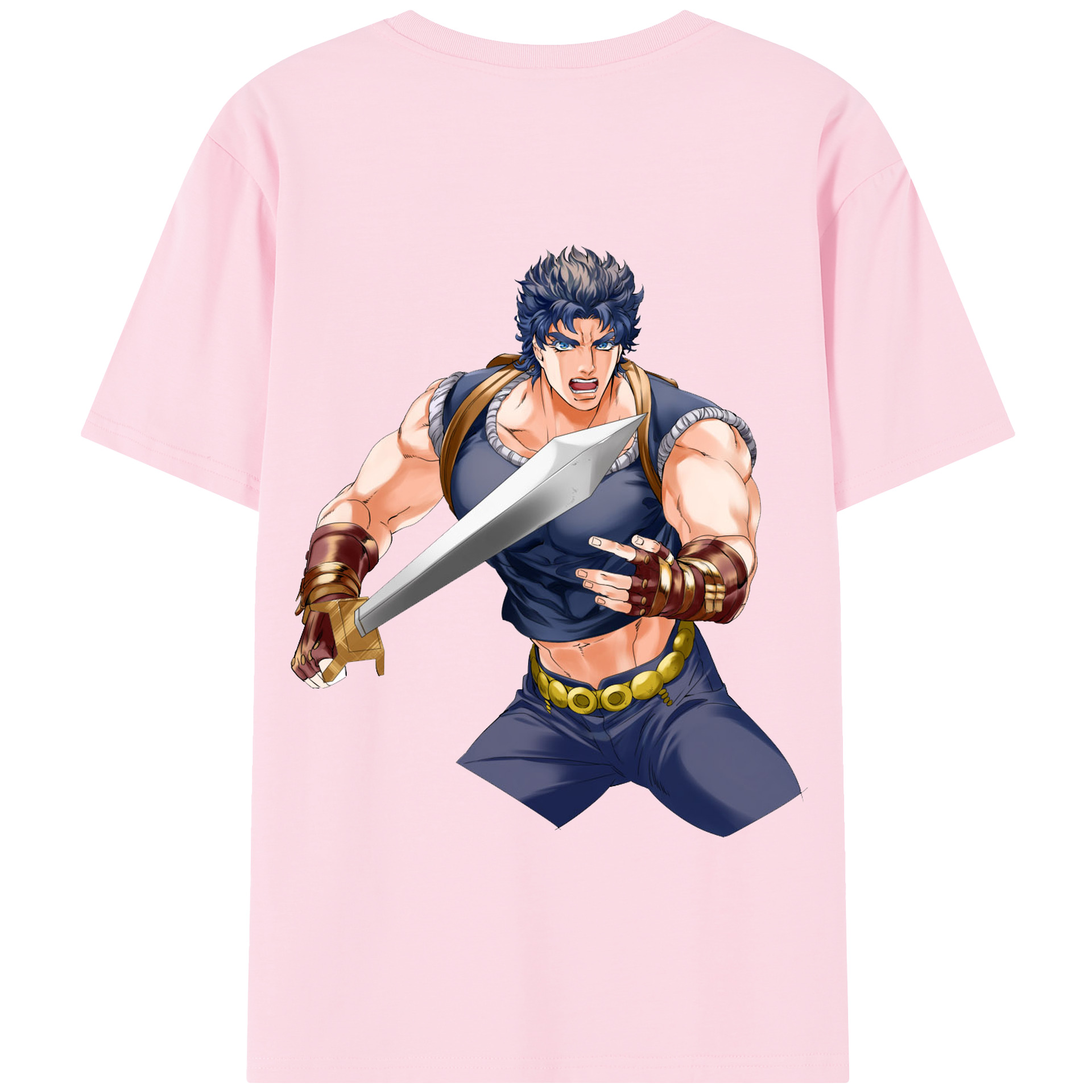 （画像用） ジョジョの奇妙な冒険 /ジョナサン?ジョースター JoJo's Bizarre Adventure Jonathan Joestar 綿100％半袖Tシャツ（背面プリント）
