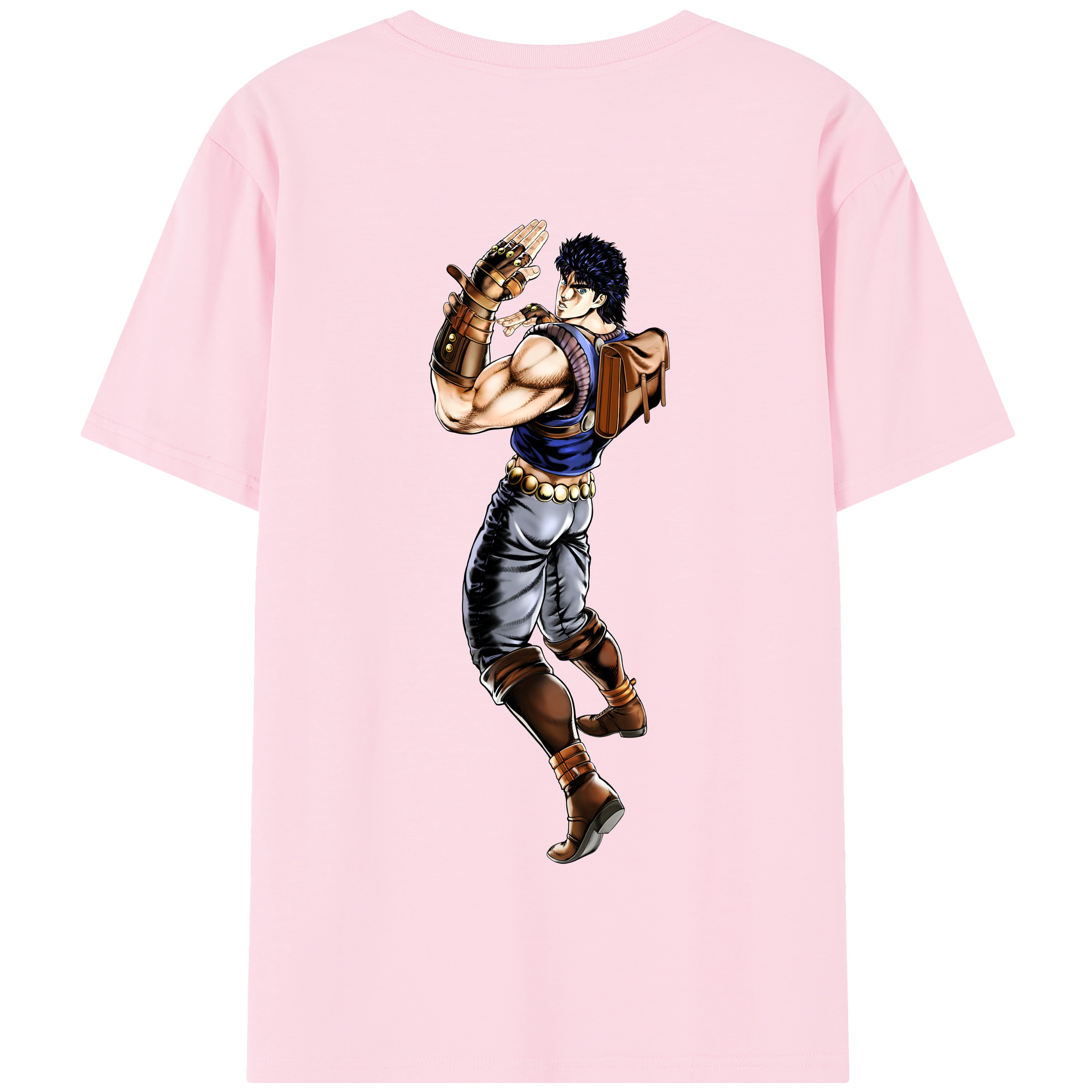 （画像用） ジョジョの奇妙な冒険 /ジョナサン?ジョースター JoJo's Bizarre Adventure Jonathan Joestar 綿100％半袖Tシャツ（背面プリント）