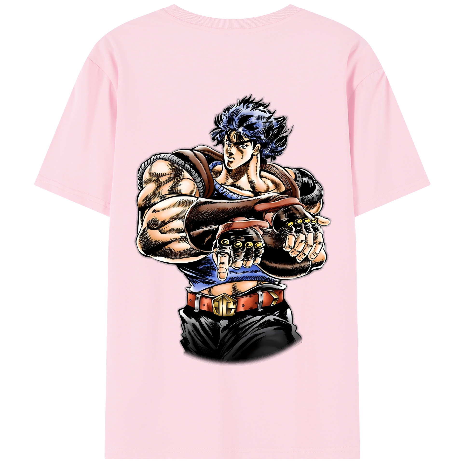 （画像用） ジョジョの奇妙な冒険 /ジョナサン?ジョースター JoJo's Bizarre Adventure Jonathan Joestar 綿100％半袖Tシャツ（背面プリント）