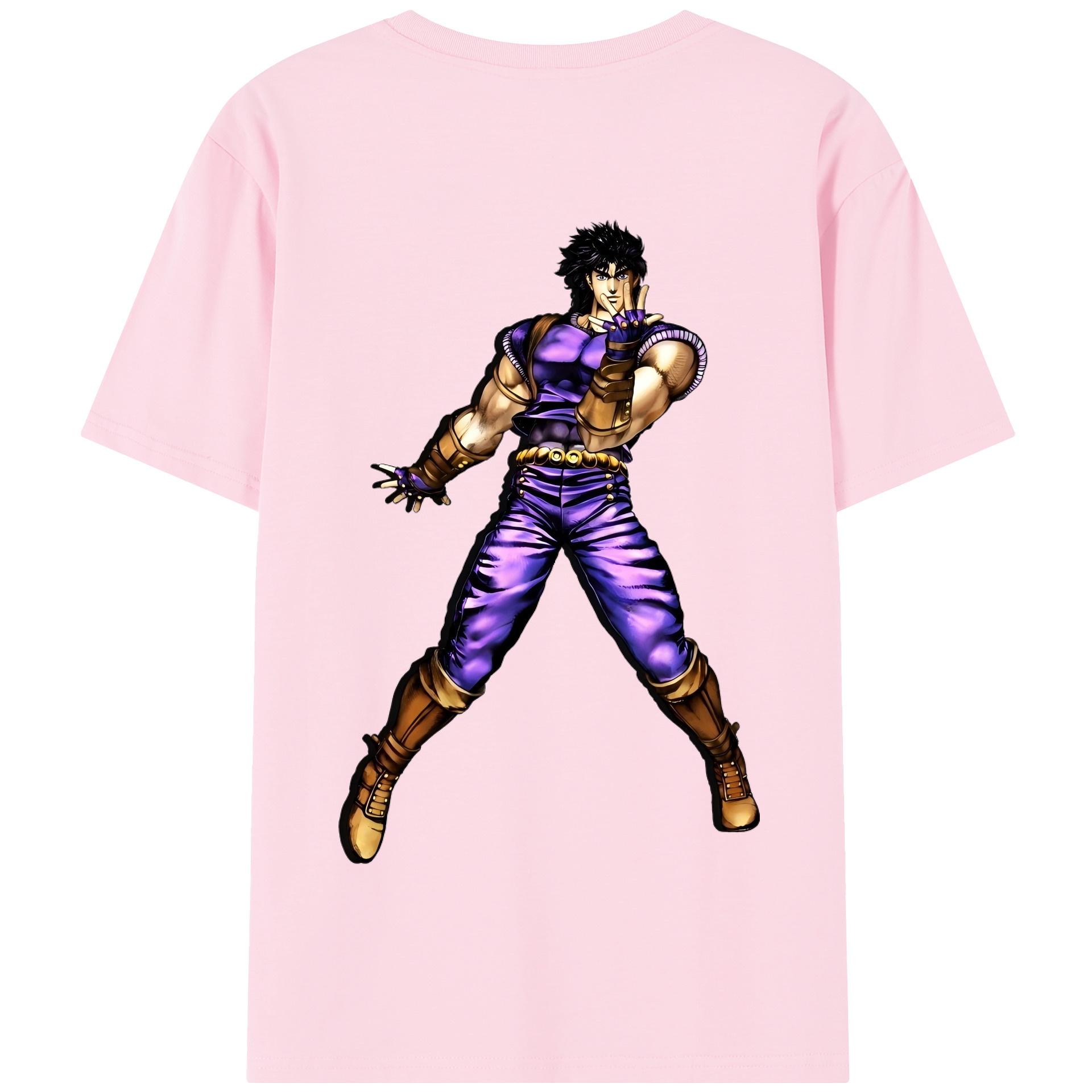 （画像用） ジョジョの奇妙な冒険 /ジョナサン?ジョースター JoJo's Bizarre Adventure Jonathan Joestar 綿100％半袖Tシャツ（背面プリント）