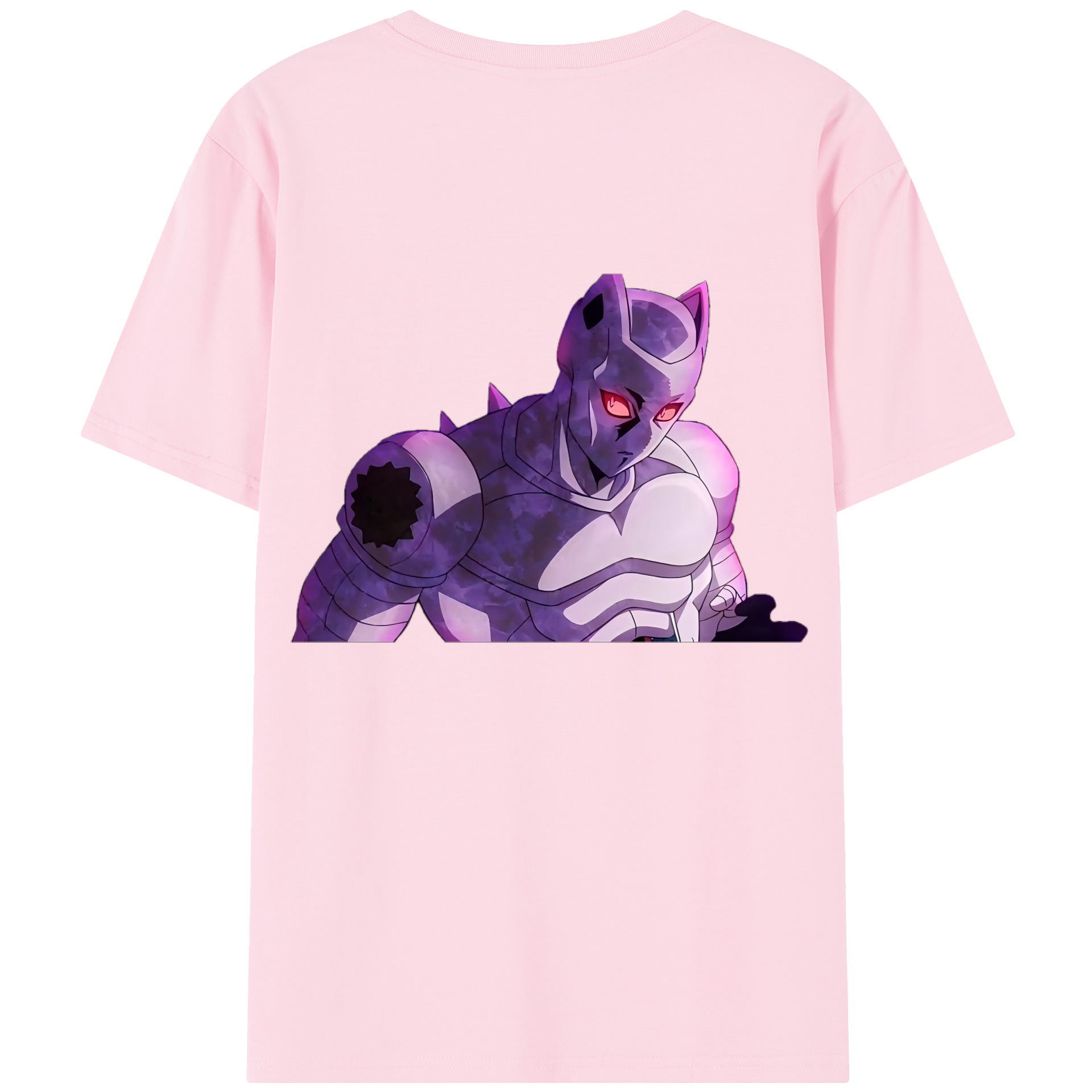 （画像用） ジョジョの奇妙な冒険 きら よしかげ JoJo's Bizarre Adventure Kira Yoshikage 綿100％半袖Tシャツ（背面プリント）