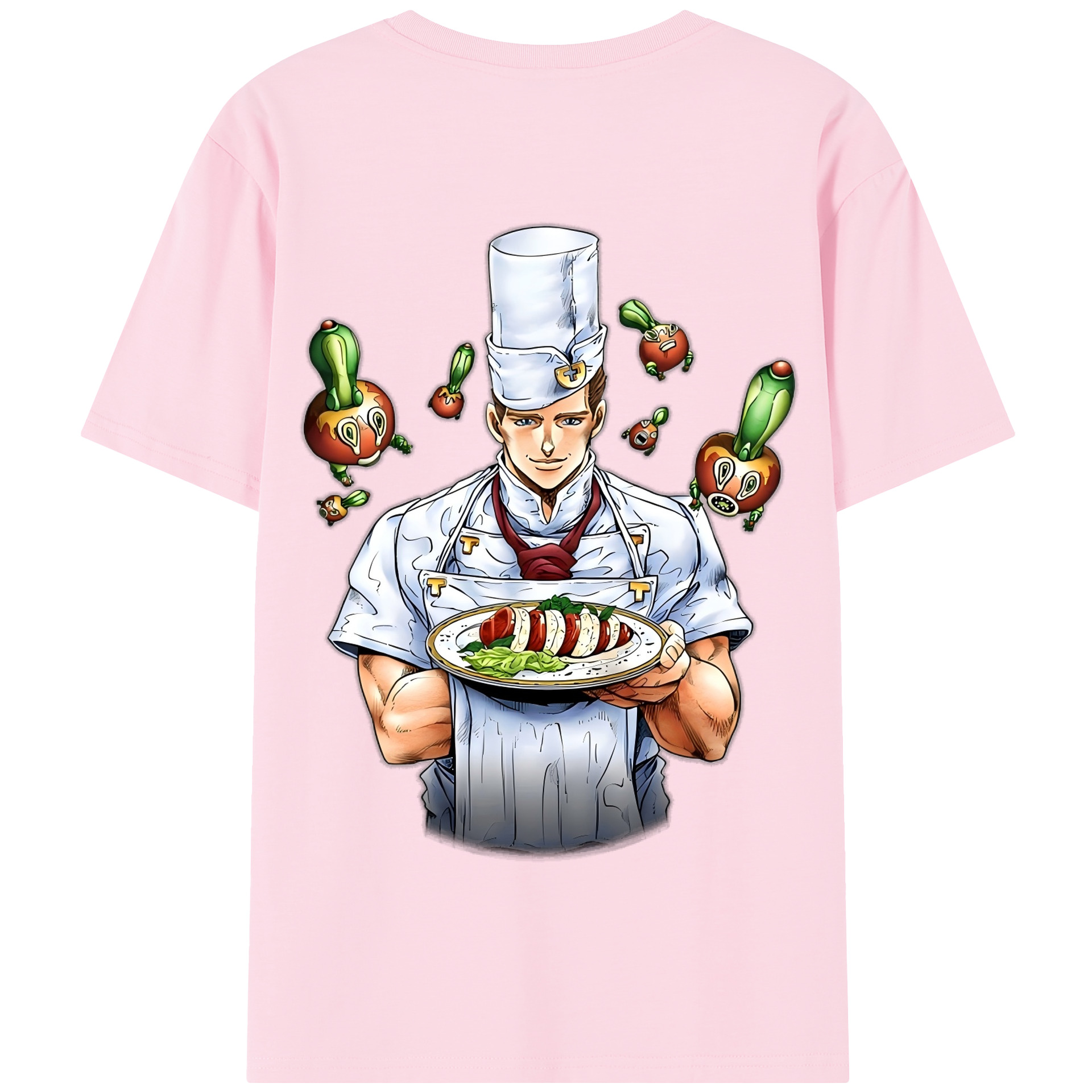 （画像用） ジョジョの奇妙な冒険 Tonio Trussardi JoJo's Bizarre Adventure トニオ?トラッサルディ 綿100％半袖Tシャツ（背面プリント）