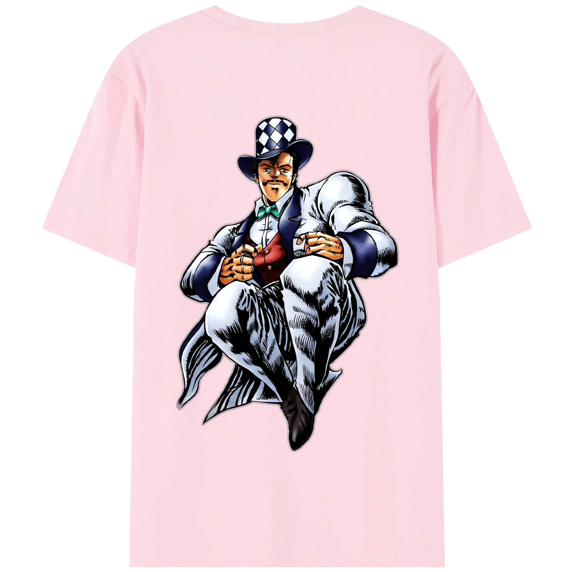 （画像用） ジョジョの奇妙な冒険 ウィル?アントニオ?ツェペリ JoJo's Bizarre Adventure Will Anthonio Zeppeli 綿100％半袖Tシャツ（背面プリント）