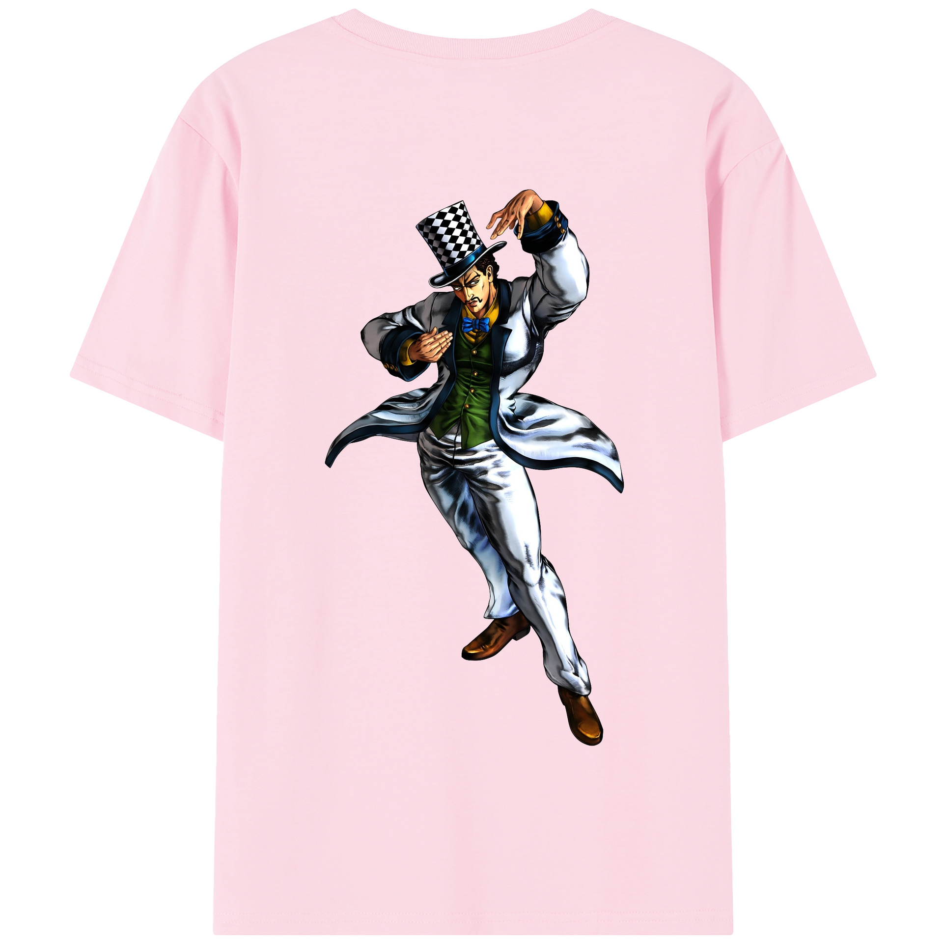 （画像用） ジョジョの奇妙な冒険 ウィル?アントニオ?ツェペリ JoJo's Bizarre Adventure Will Anthonio Zeppeli 綿100％半袖Tシャツ（背面プリント）