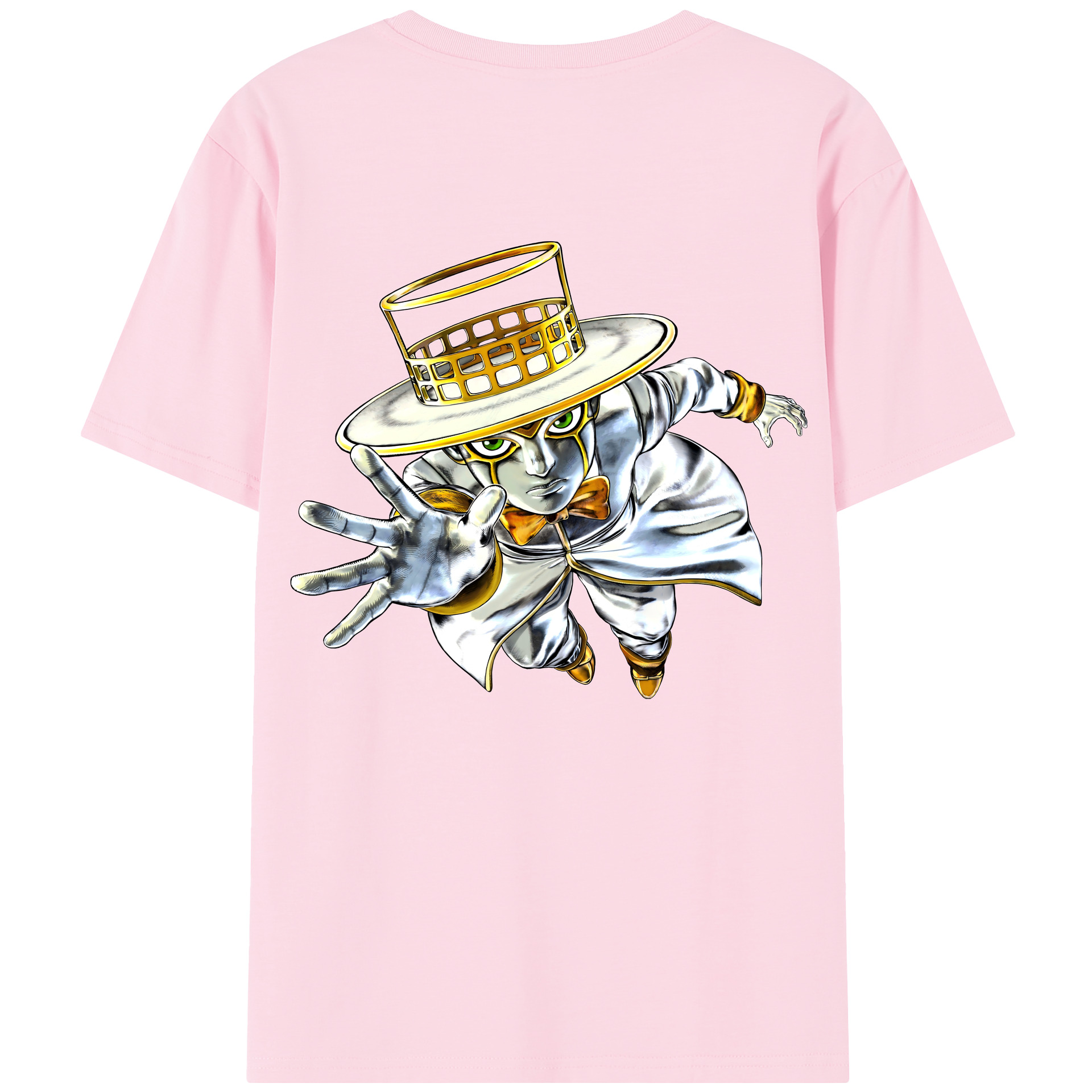 （画像用） ジョジョの奇妙な冒険 岸辺 露伴（きしべ ろはん） JoJo's Bizarre Adventure Rohan Kishibe 綿100％半袖Tシャツ（背面プリント）