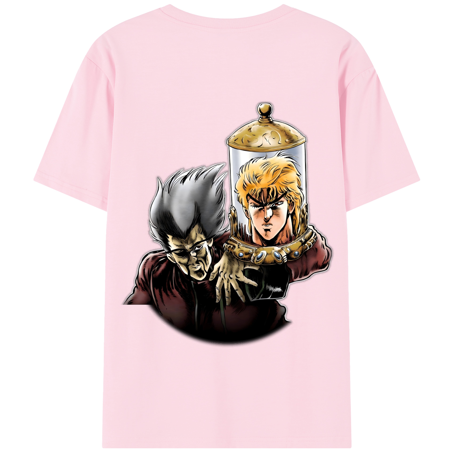（画像用） ジョジョの奇妙な冒険 ディオ?ブランドー JoJo's Bizarre Adventure Dio Brando 綿100％半袖Tシャツ（背面プリント）