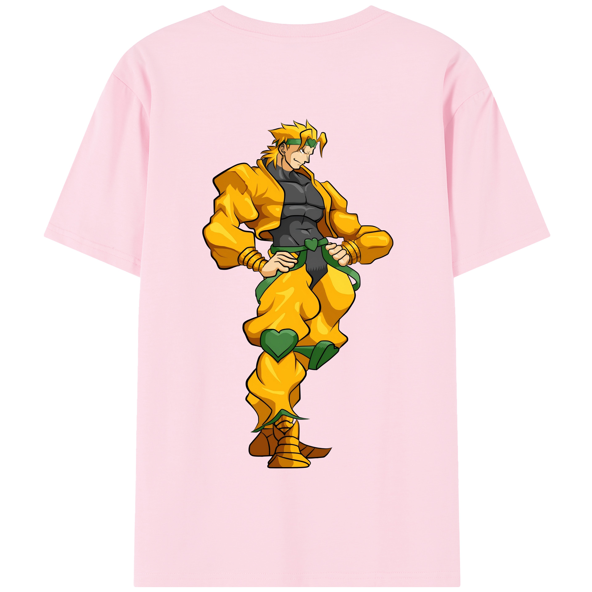 （画像用） ジョジョの奇妙な冒険 ディオ?ブランドー JoJo's Bizarre Adventure Dio Brando 綿100％半袖Tシャツ（背面プリント）