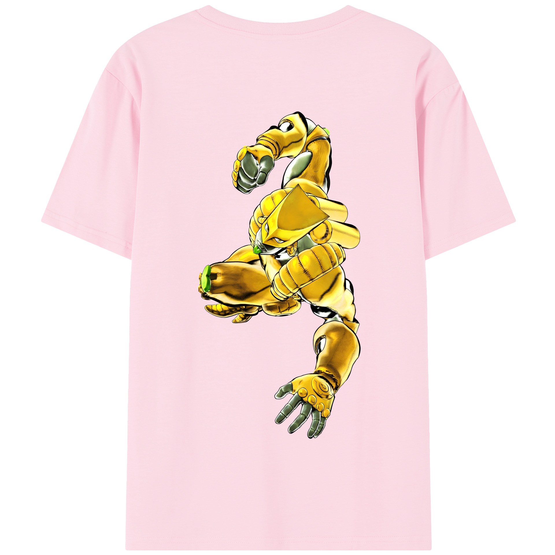 （画像用） ジョジョの奇妙な冒険 ディオ?ブランドー JoJo's Bizarre Adventure Dio Brando 綿100％半袖Tシャツ（背面プリント）
