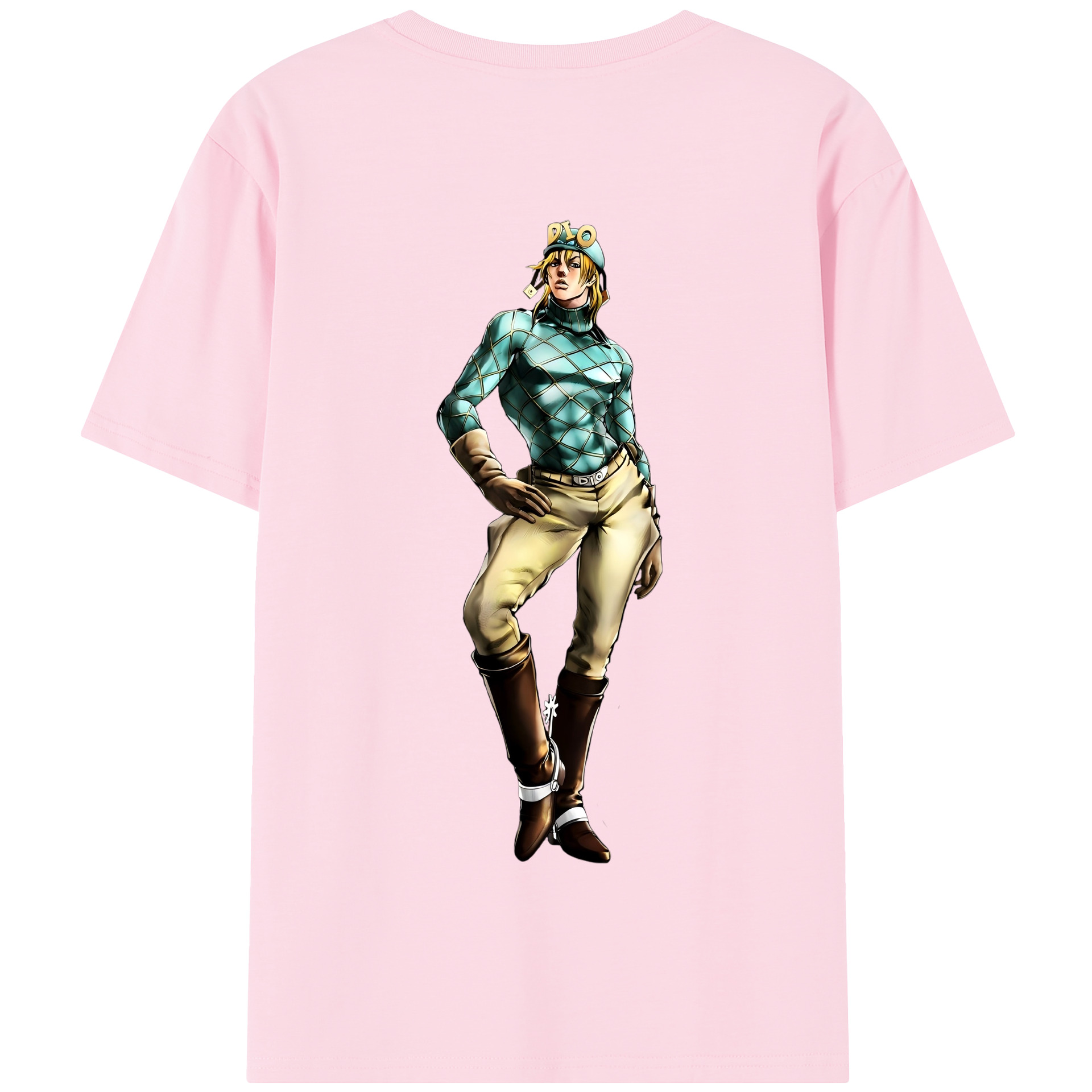 （画像用） ジョジョの奇妙な冒険 ディオ?ブランドー JoJo's Bizarre Adventure Dio Brando 綿100％半袖Tシャツ（背面プリント）