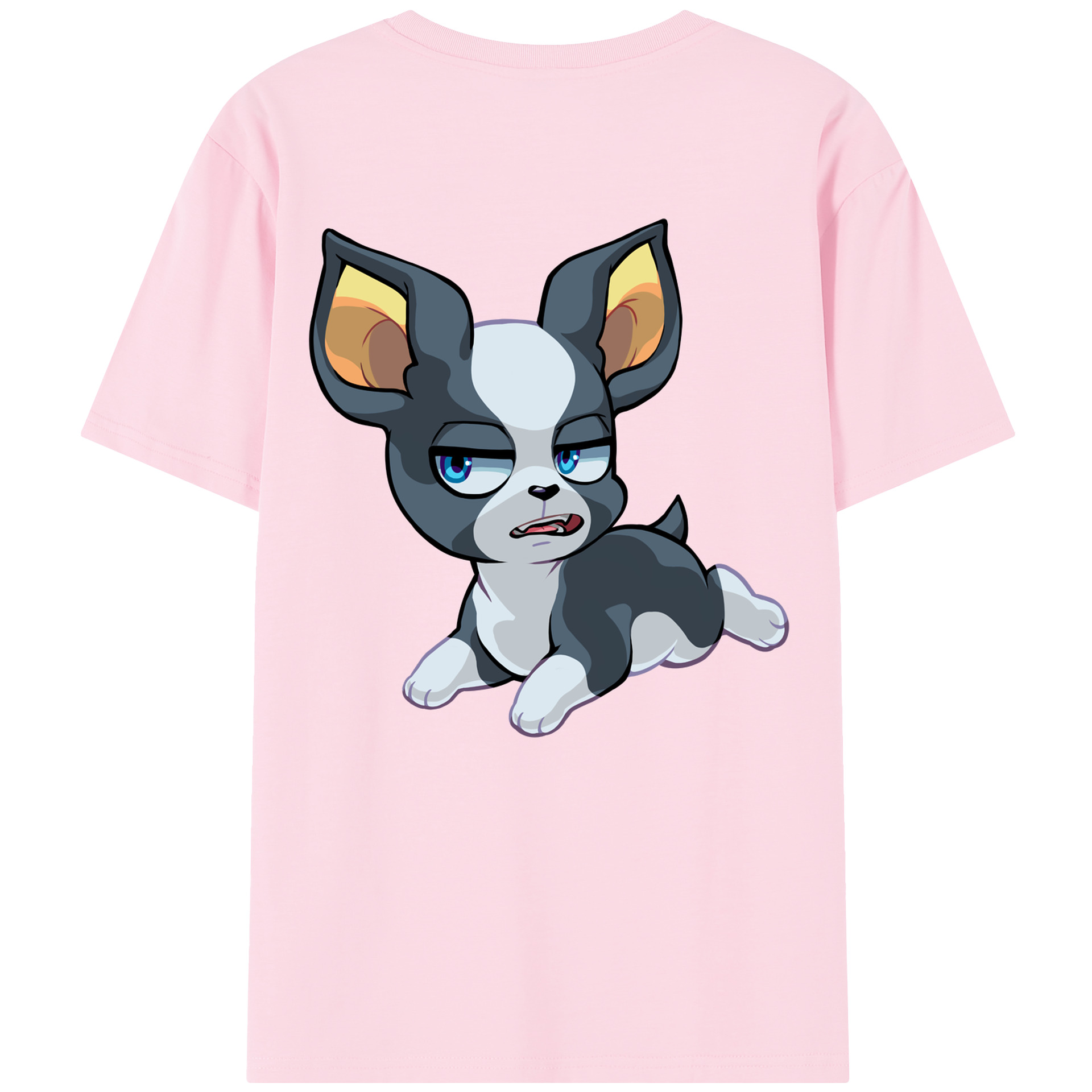（画像用） ジョジョの奇妙な冒険 イギー JoJo's Bizarre Adventure Iggy 綿100％半袖Tシャツ（背面プリント）