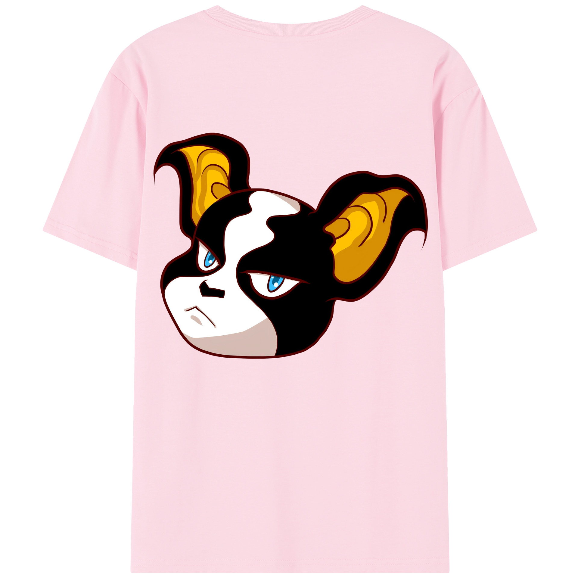 （画像用） ジョジョの奇妙な冒険 イギー JoJo's Bizarre Adventure Iggy 綿100％半袖Tシャツ（背面プリント）