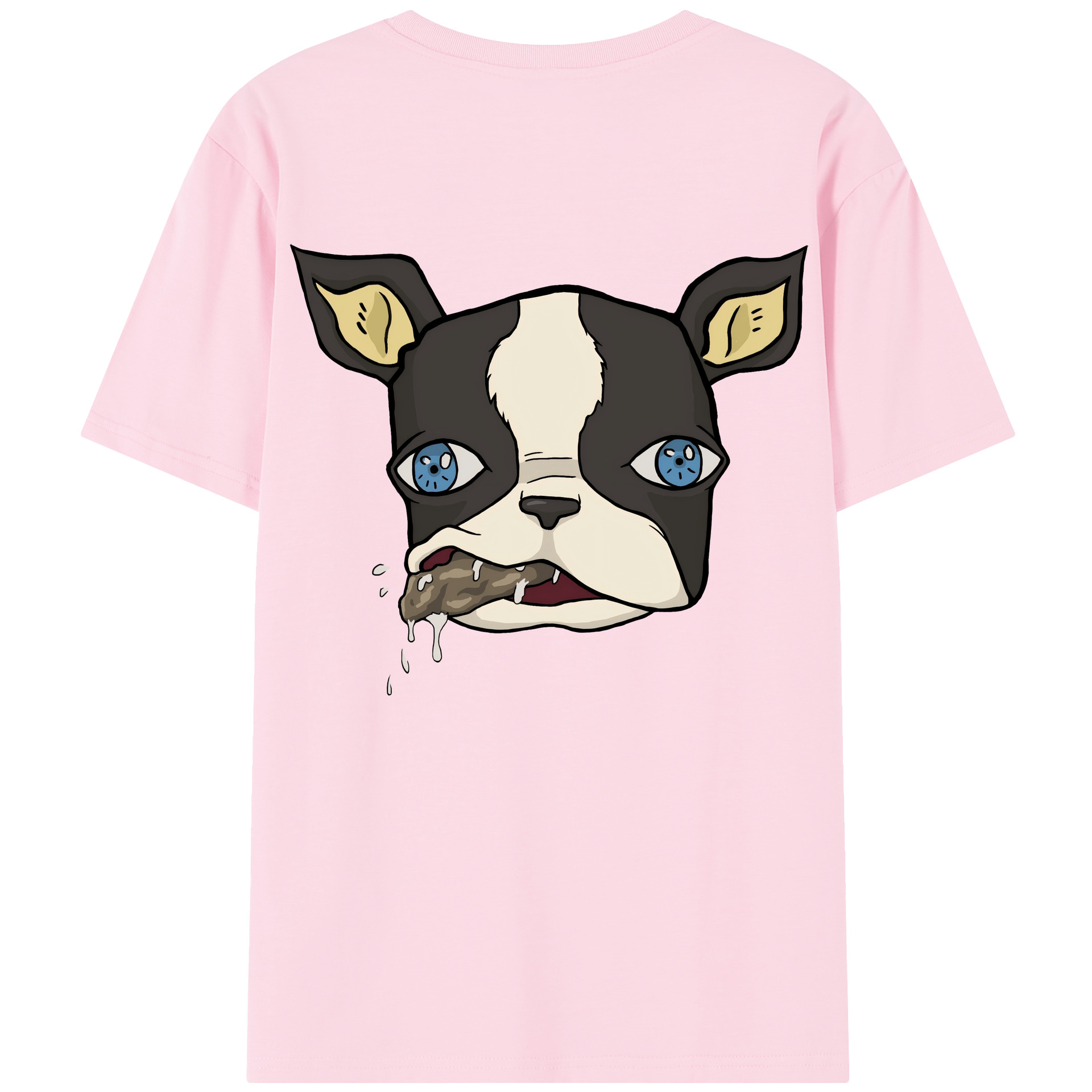 （画像用） ジョジョの奇妙な冒険 イギー JoJo's Bizarre Adventure Iggy 綿100％半袖Tシャツ（背面プリント）