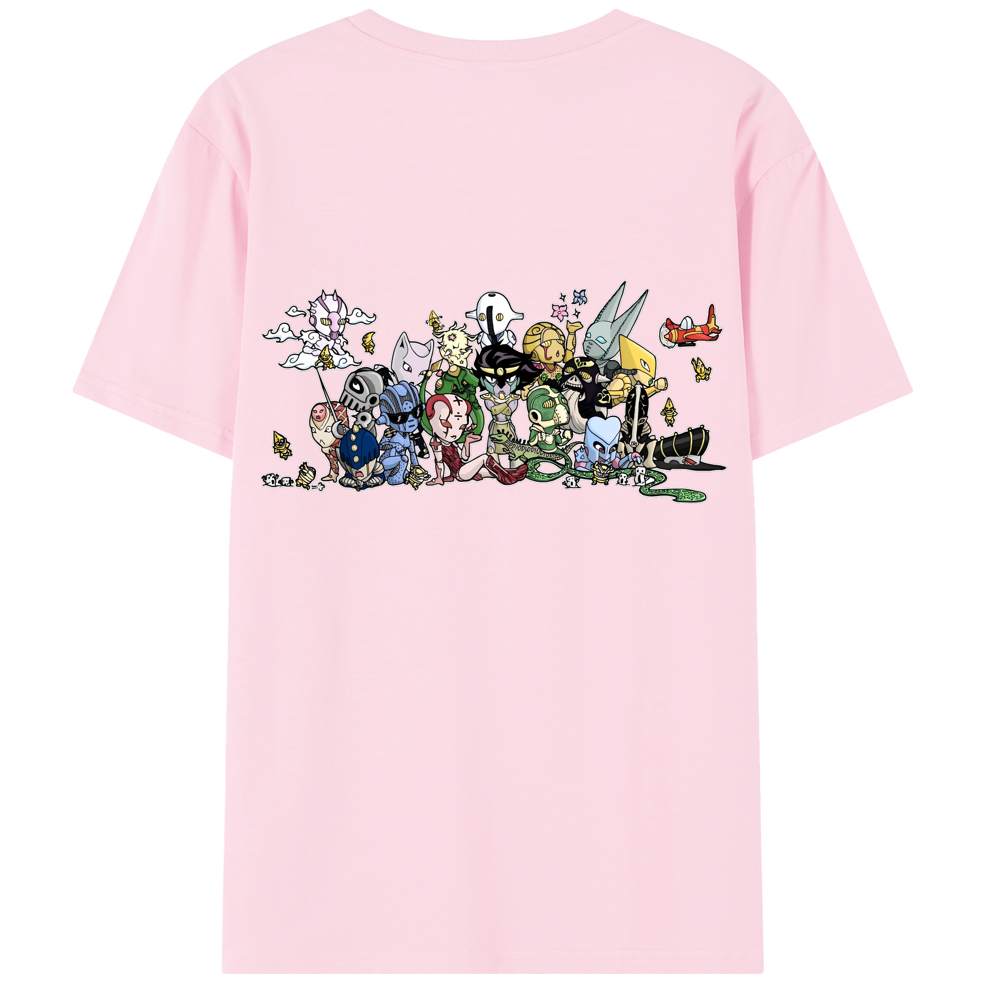 （画像用） ジョジョの奇妙な冒険 JoJo's Bizarre Adventure 綿100％半袖Tシャツ（背面プリント）