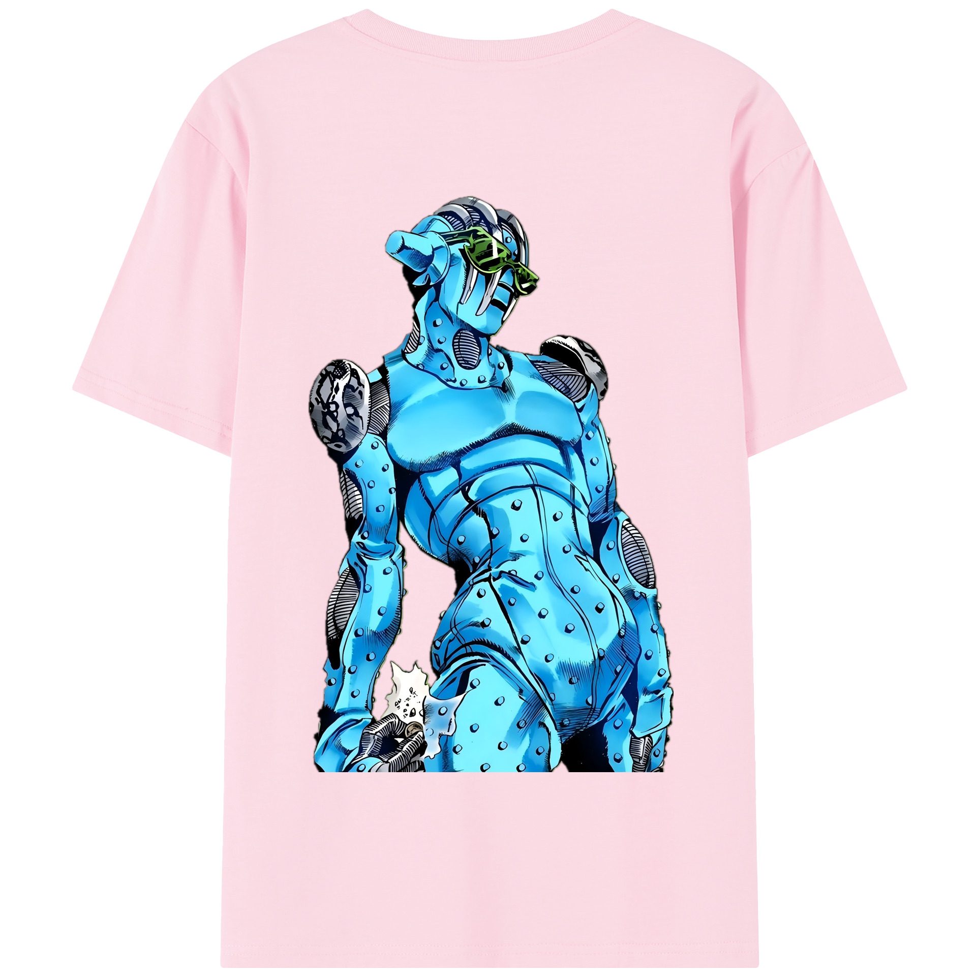 （画像用） ジョジョの奇妙な冒険 JoJo's Bizarre Adventure 綿100％半袖Tシャツ（背面プリント）