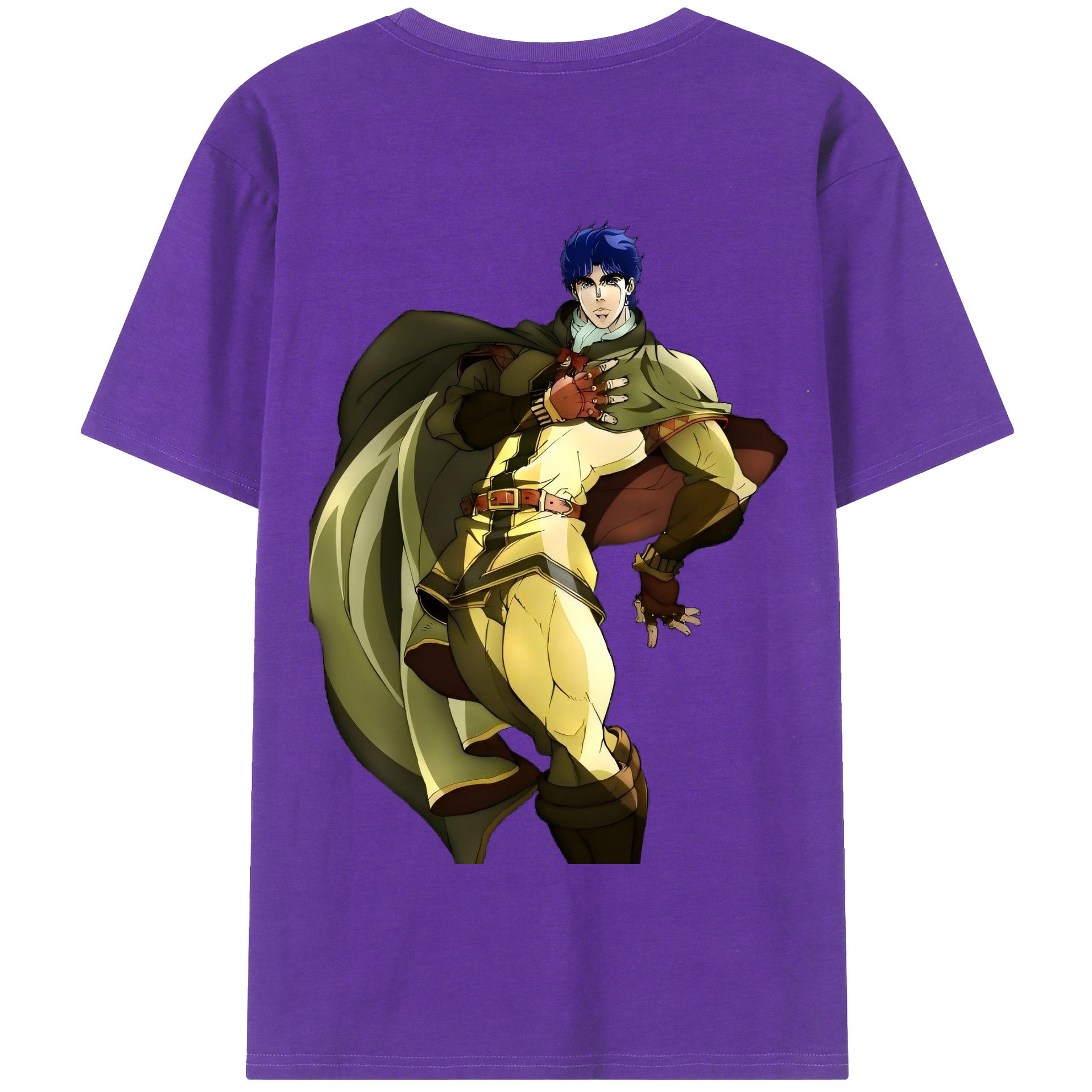 （画像用） ジョジョの奇妙な冒険 /ジョナサン?ジョースター JoJo's Bizarre Adventure Jonathan Joestar 綿100％半袖Tシャツ（背面プリント）
