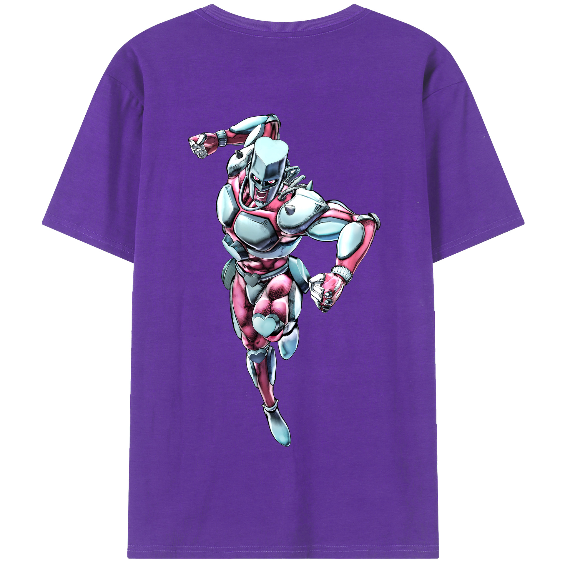 （画像用） ジョジョの奇妙な冒険 ひがしかた じょうすけ JoJo's Bizarre Adventure Higashikata Josuke 綿100％半袖Tシャツ（背面プリント）