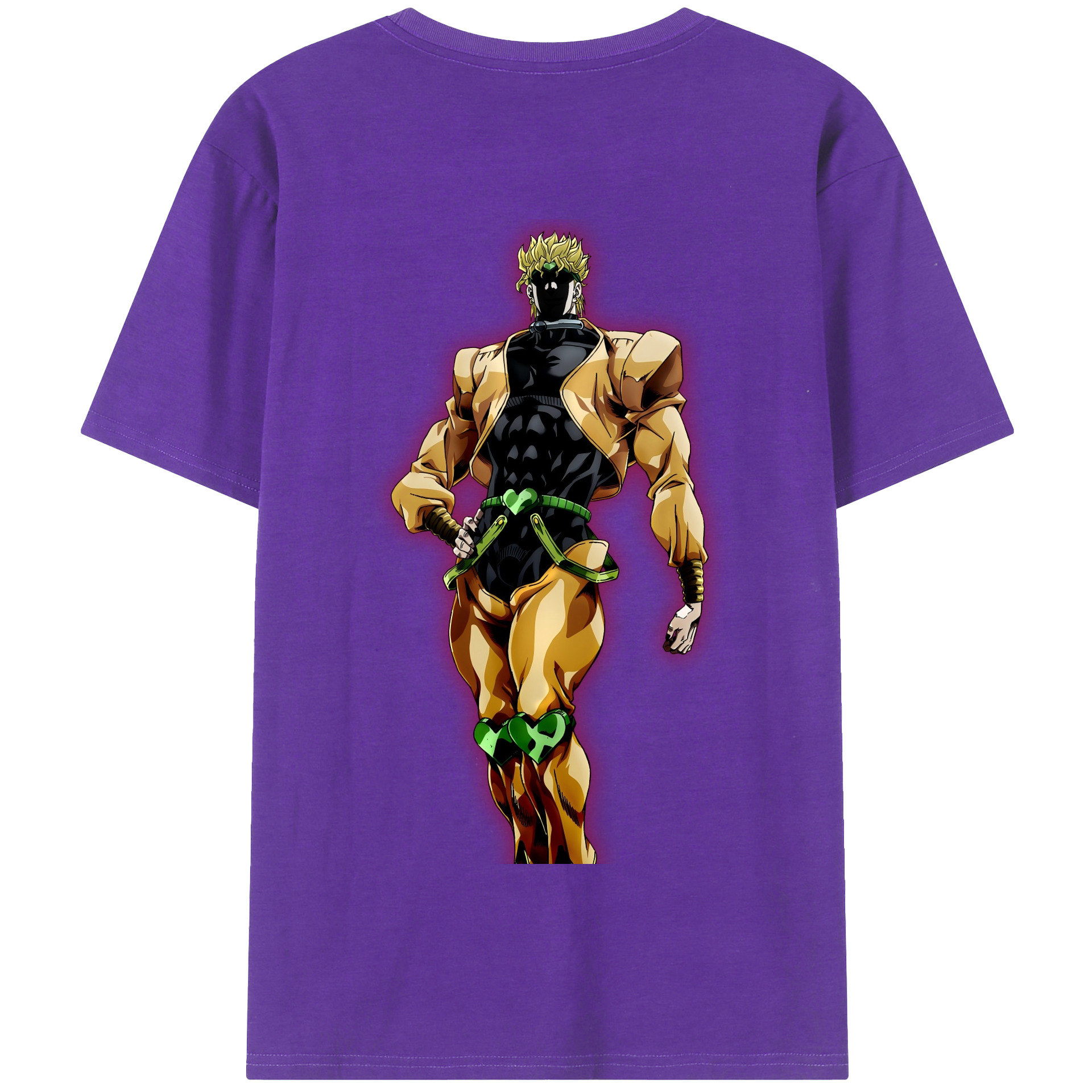 （画像用） ジョジョの奇妙な冒険 ディオ?ブランドー JoJo's Bizarre Adventure Dio Brando 綿100％半袖Tシャツ（背面プリント）