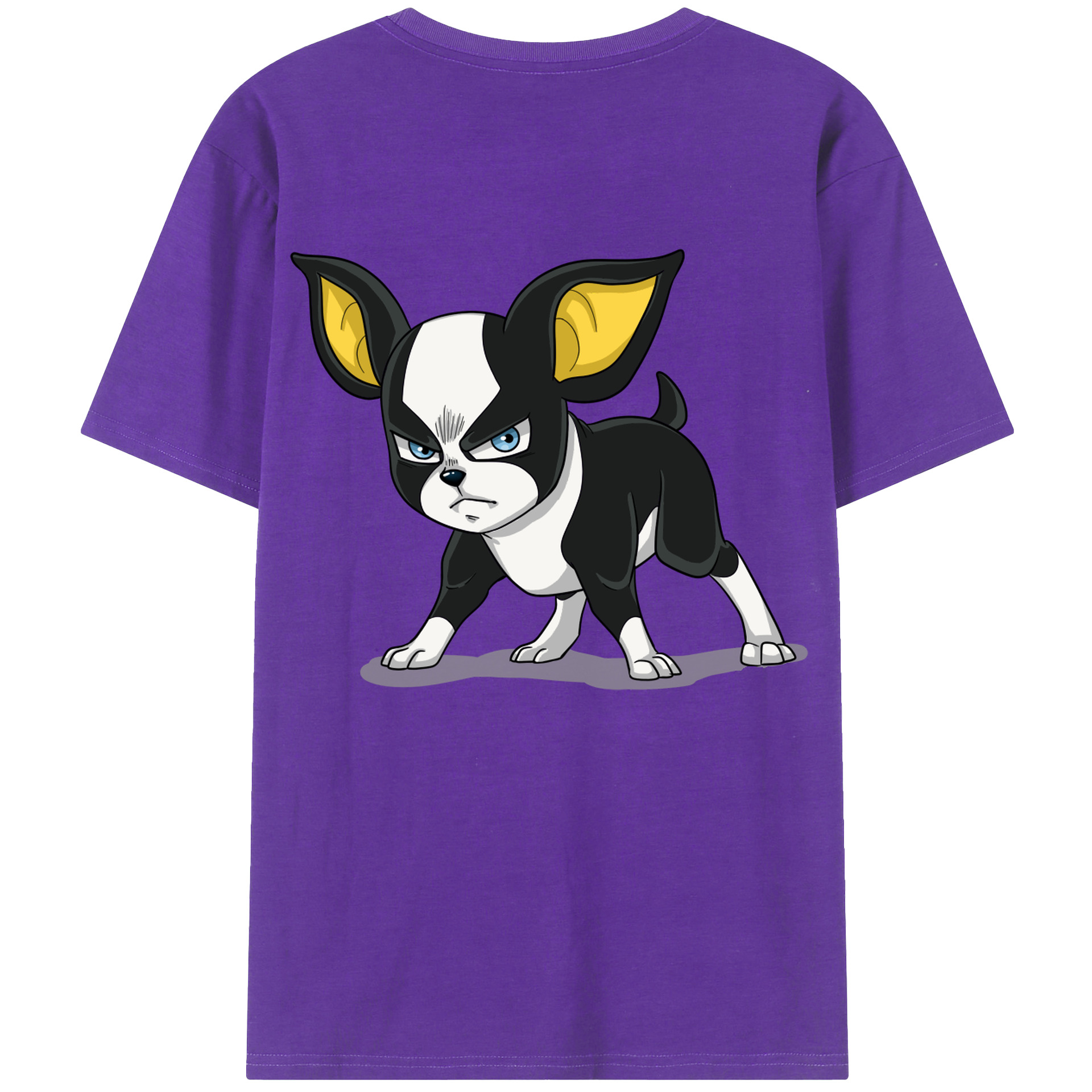 （画像用） ジョジョの奇妙な冒険 イギー JoJo's Bizarre Adventure Iggy 綿100％半袖Tシャツ（背面プリント）