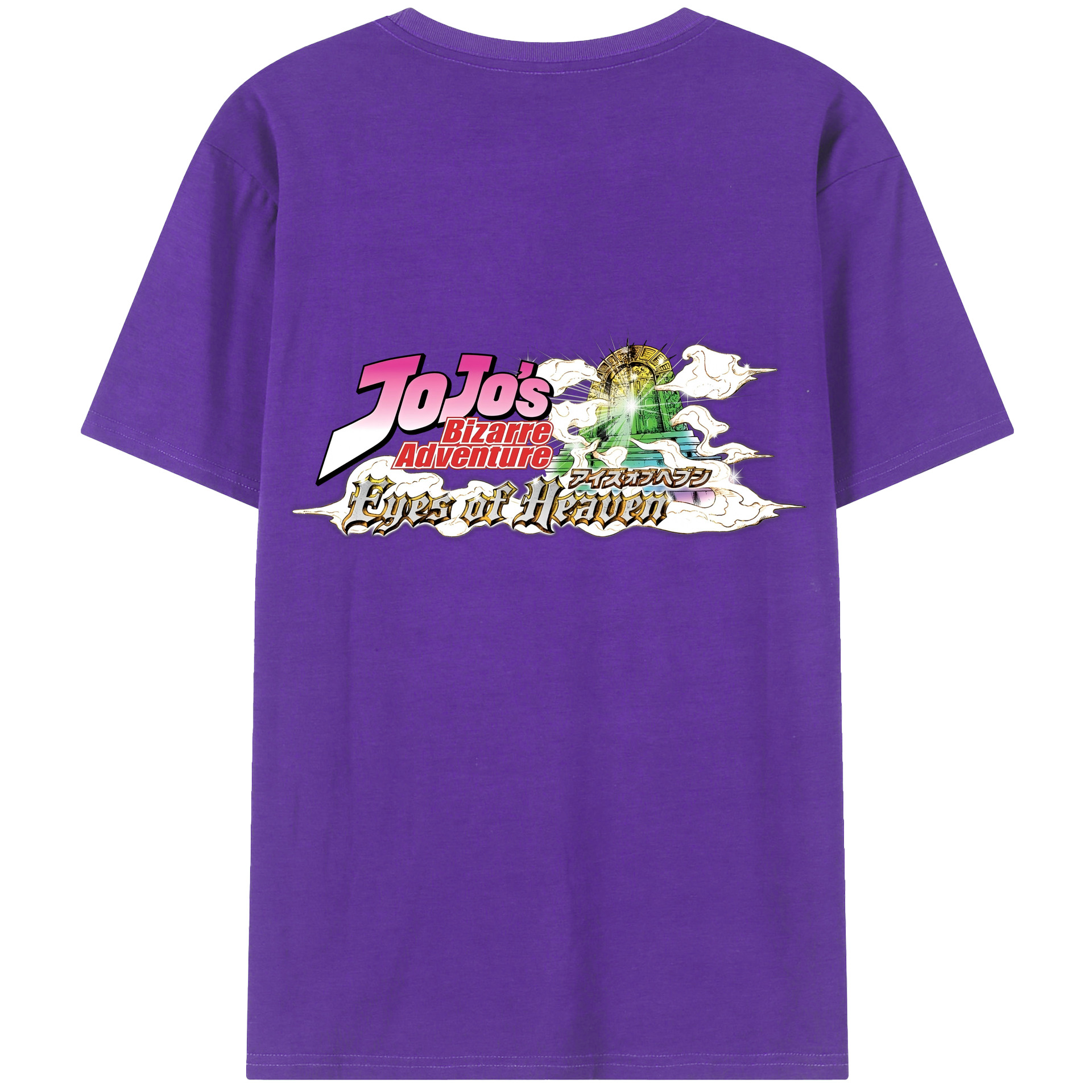（画像用） ジョジョの奇妙な冒険 JoJo's Bizarre Adventure 綿100％半袖Tシャツ（背面プリント）