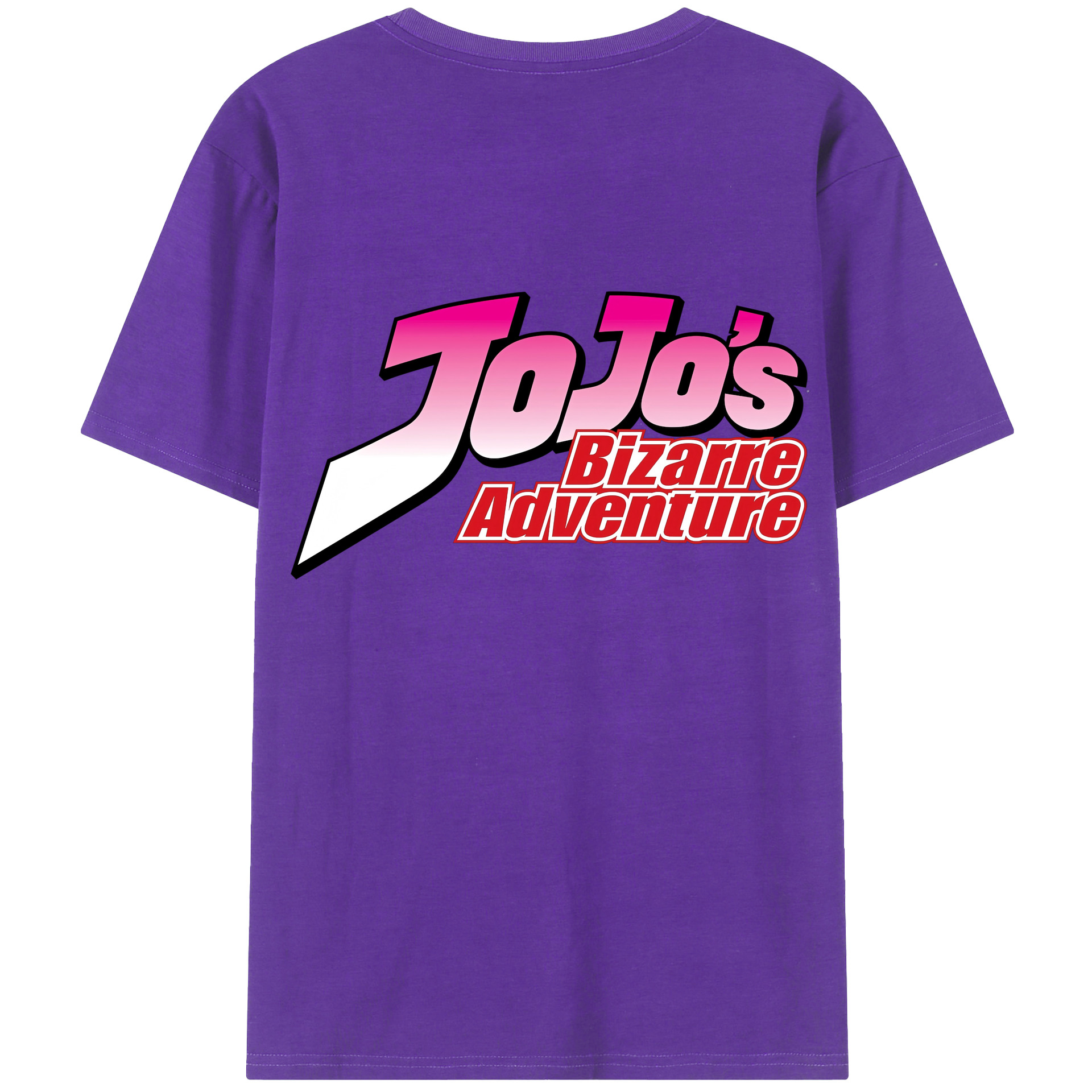 （画像用） ジョジョの奇妙な冒険 JoJo's Bizarre Adventure 綿100％半袖Tシャツ（背面プリント）